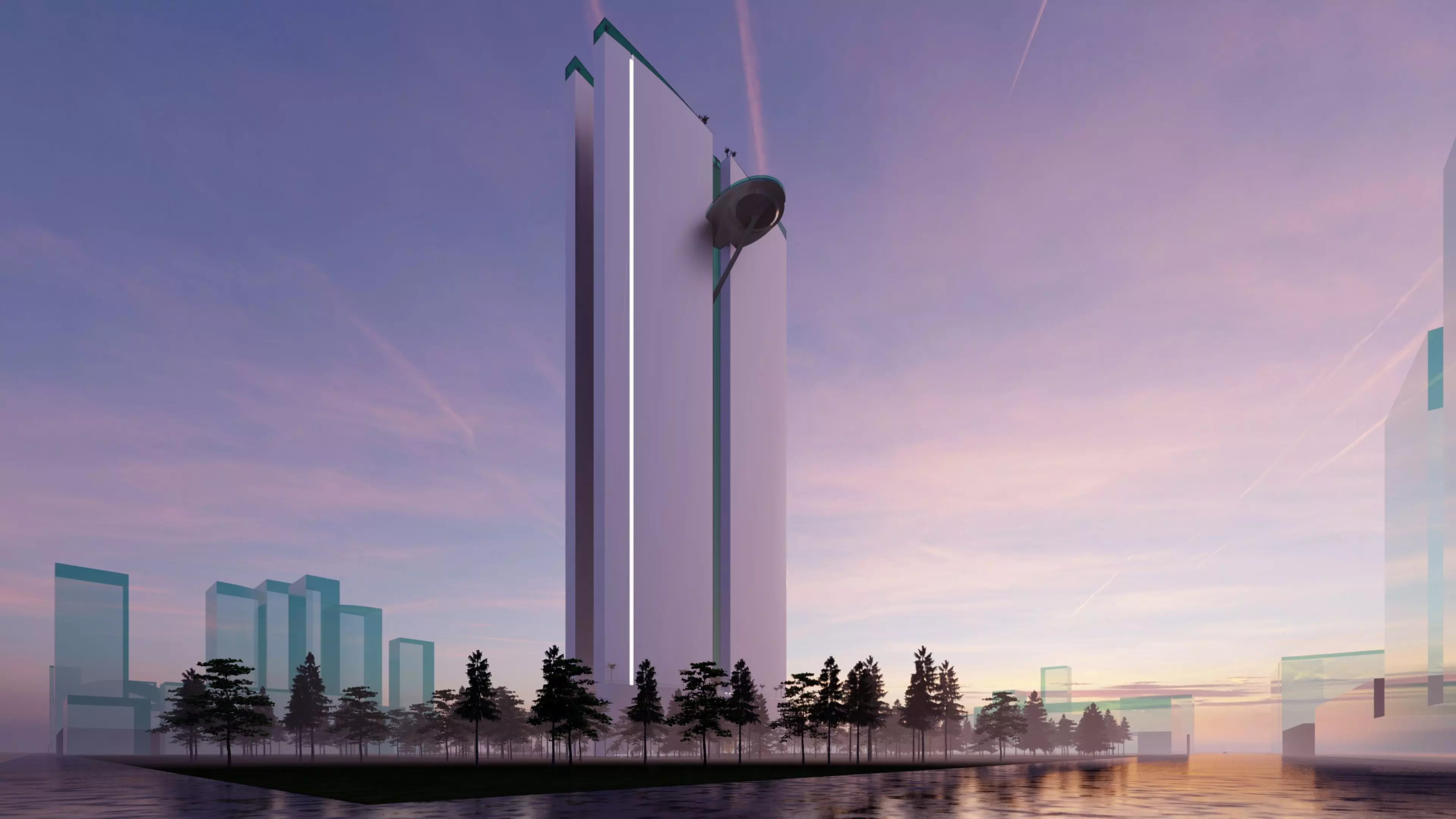 Modern Skyscraper 3D Model 3D model_0