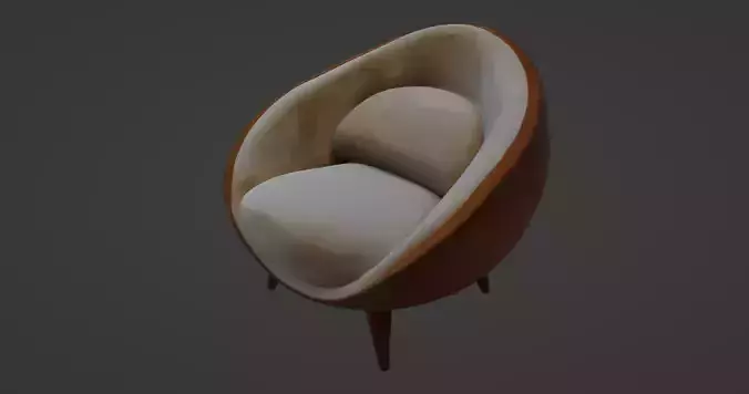 Modern Comfy Designer Chair 3D model