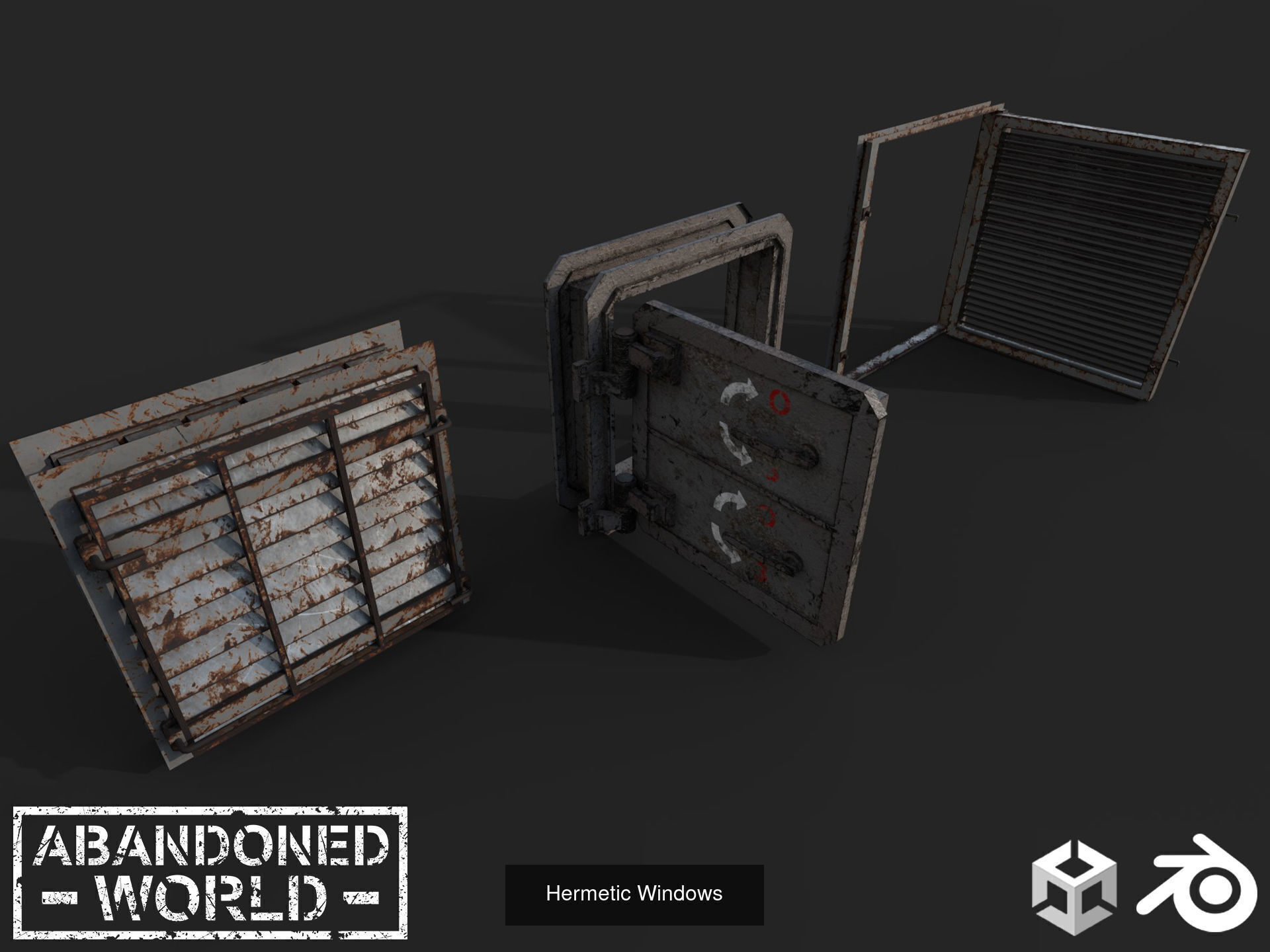 Modular Abandoned Shelter 3D Model Collection_10