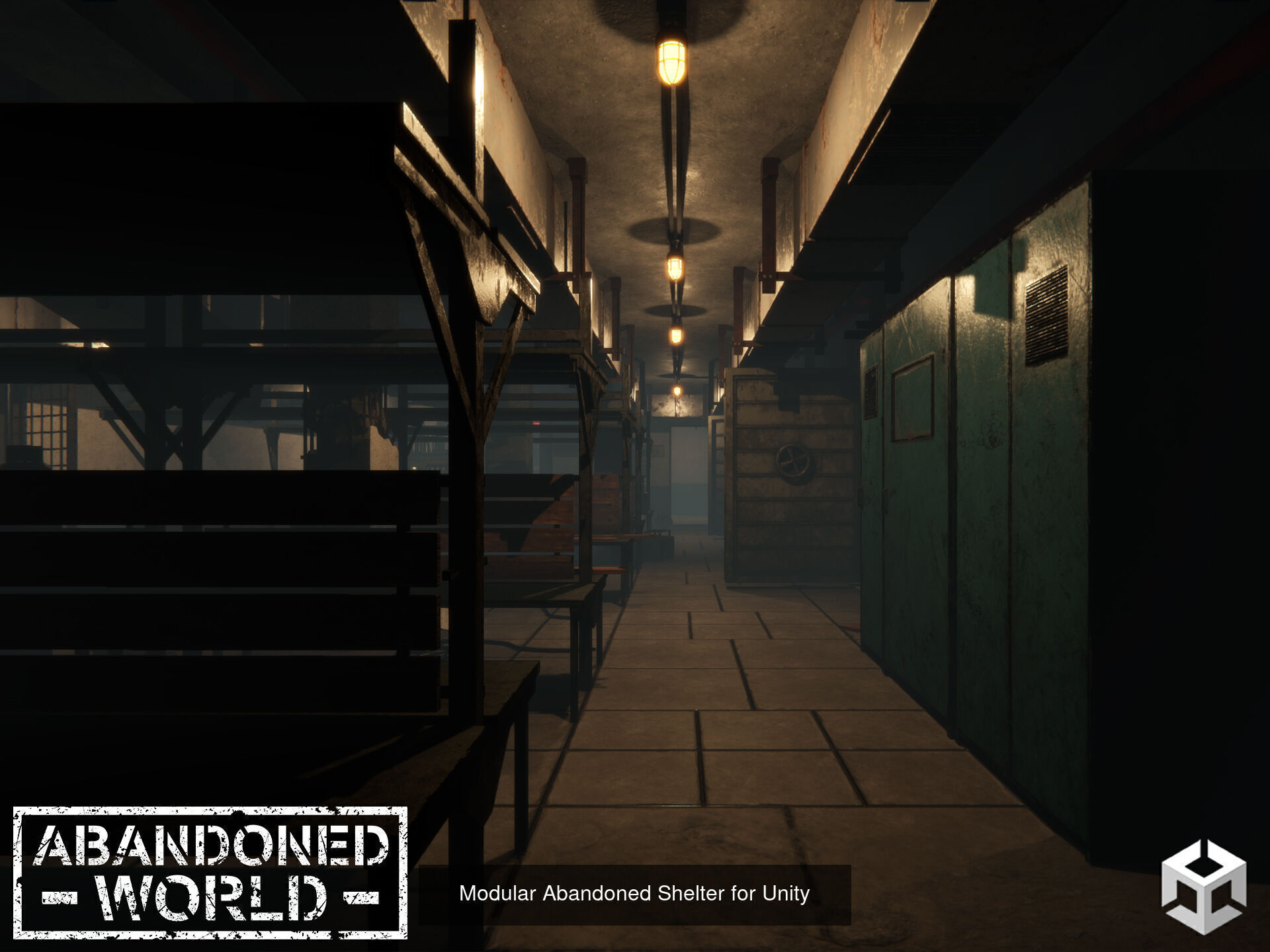 Modular Abandoned Shelter 3D Model Collection_5