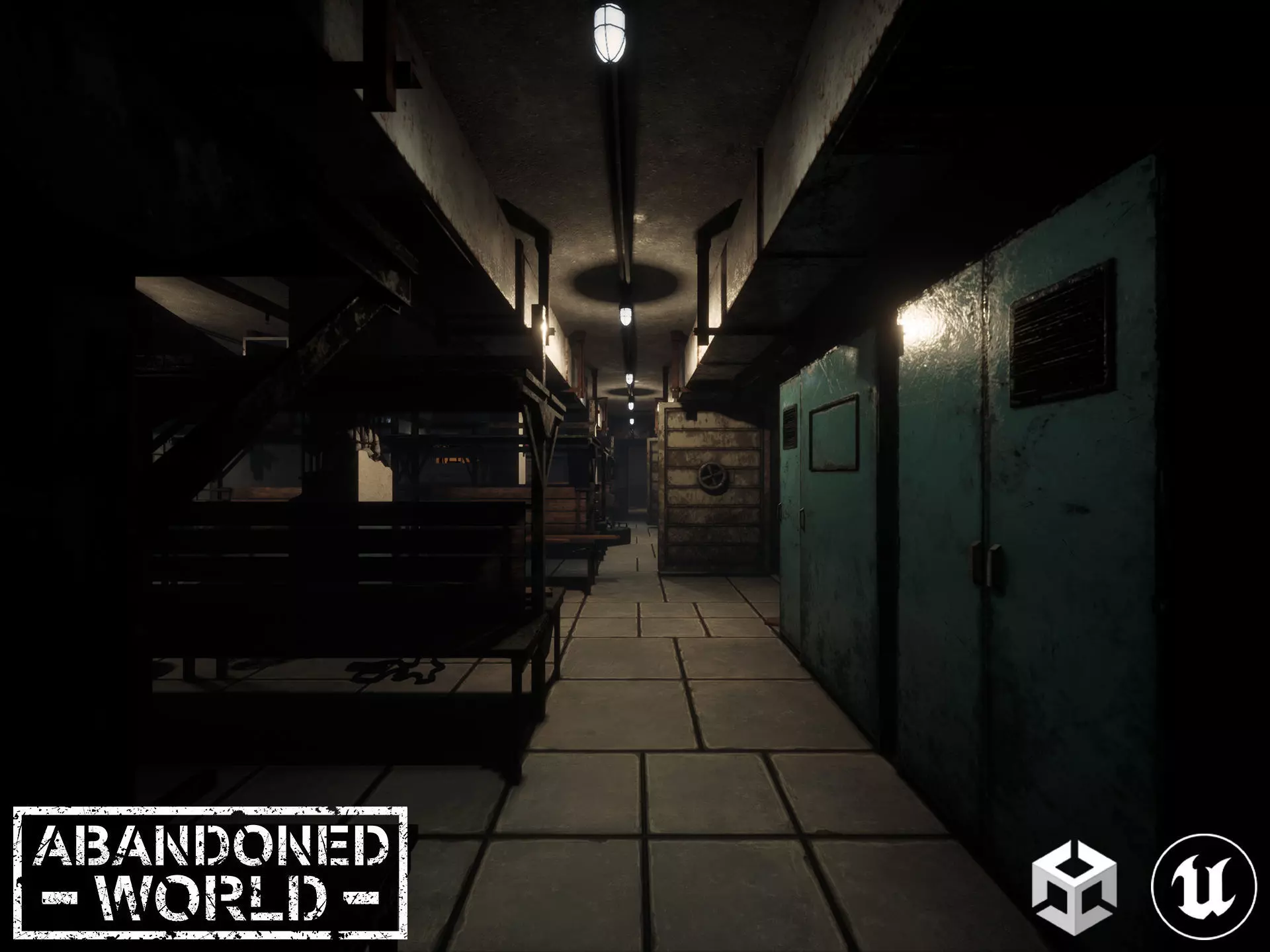 Modular Abandoned Shelter 3D Model Collection_0