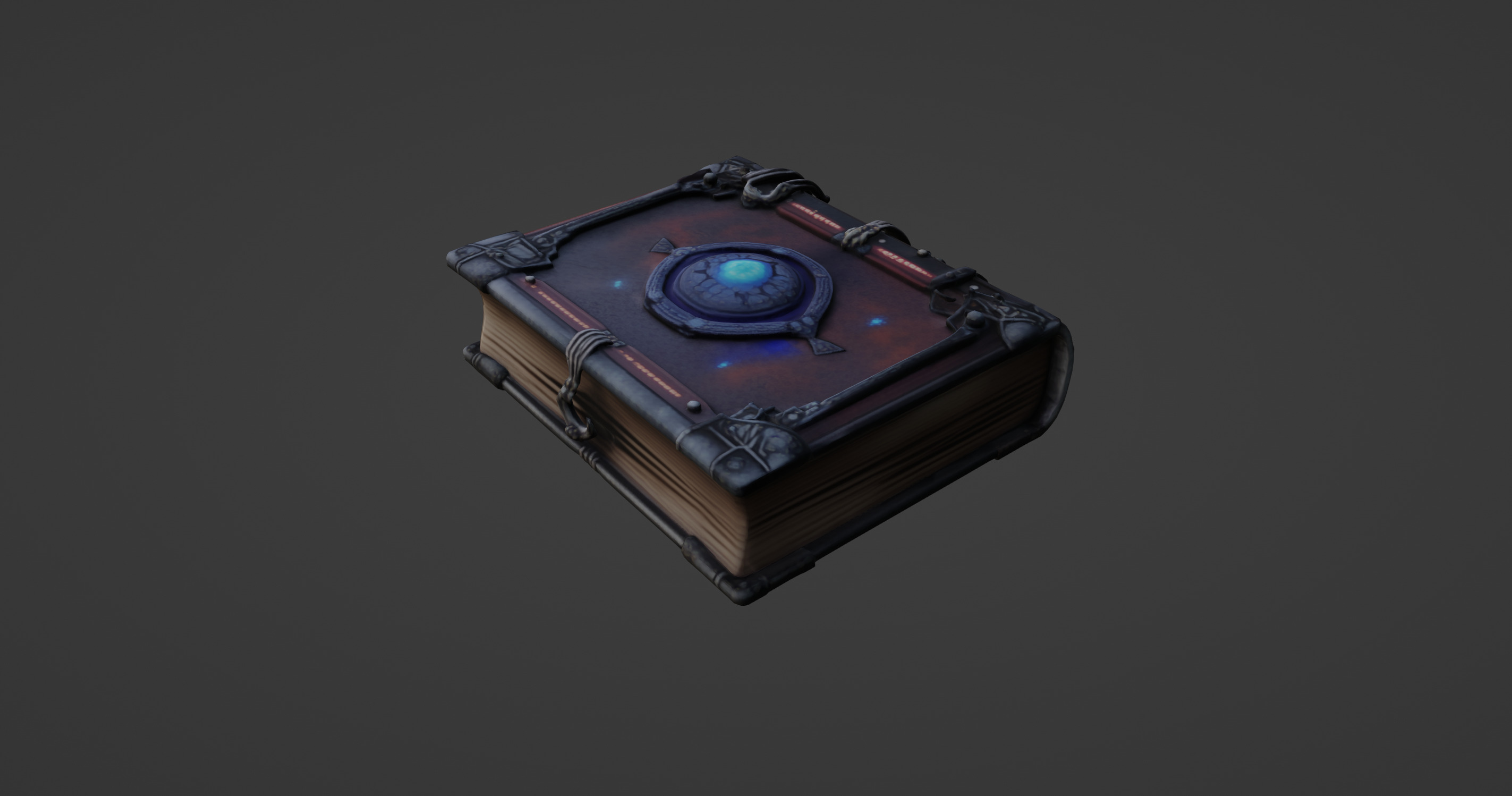 Ancient Enchanted Grimoire 3D model_5