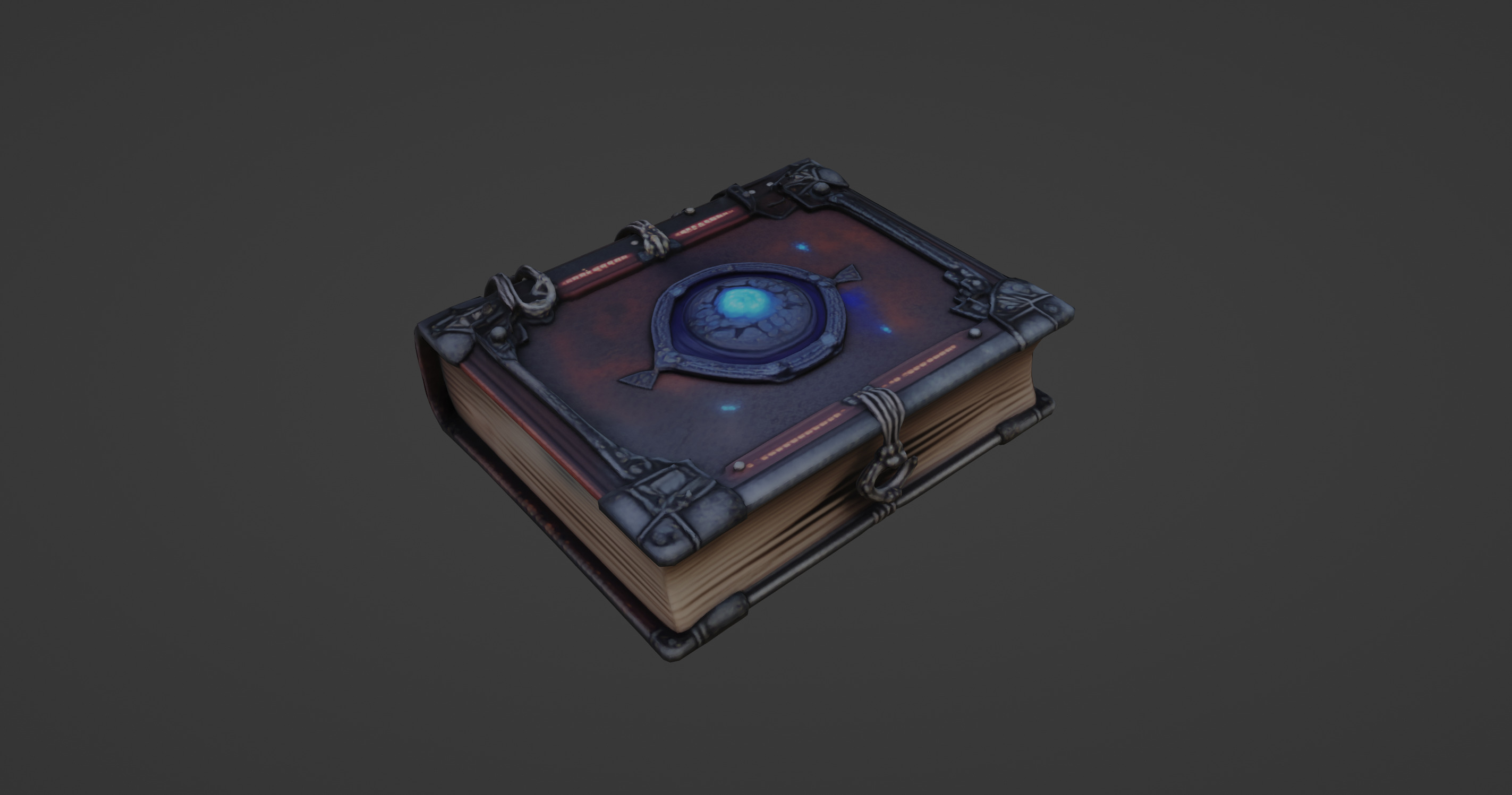 Ancient Enchanted Grimoire 3D model_4