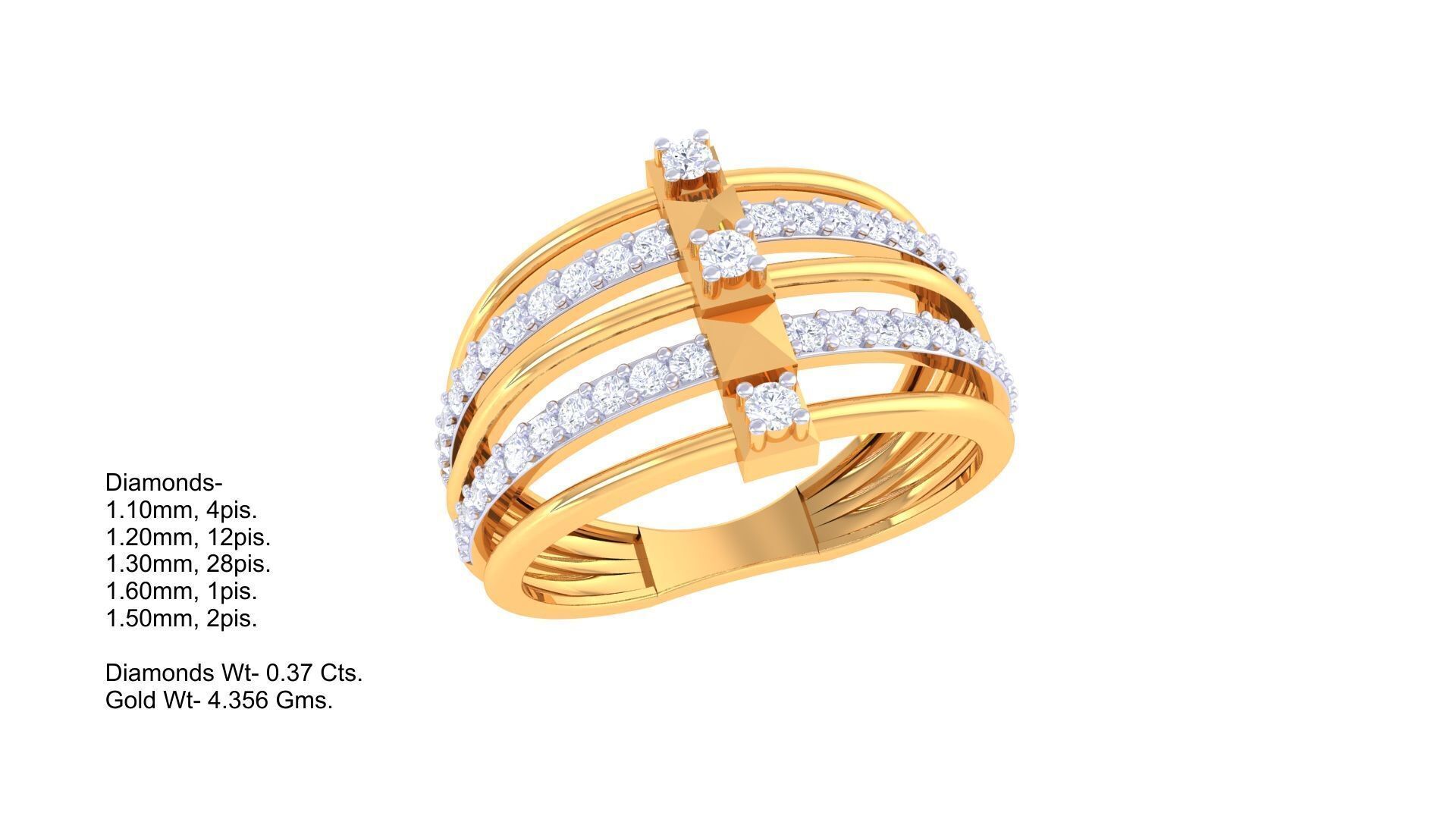 Women Ring MTL 3dm STL OBJ FBX Details 3D print model_2