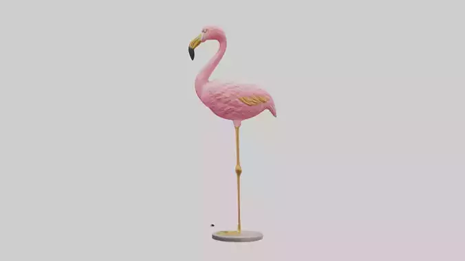 Flamingo statue model