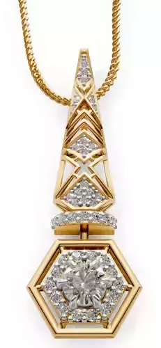 Geometric Grace pendant for women