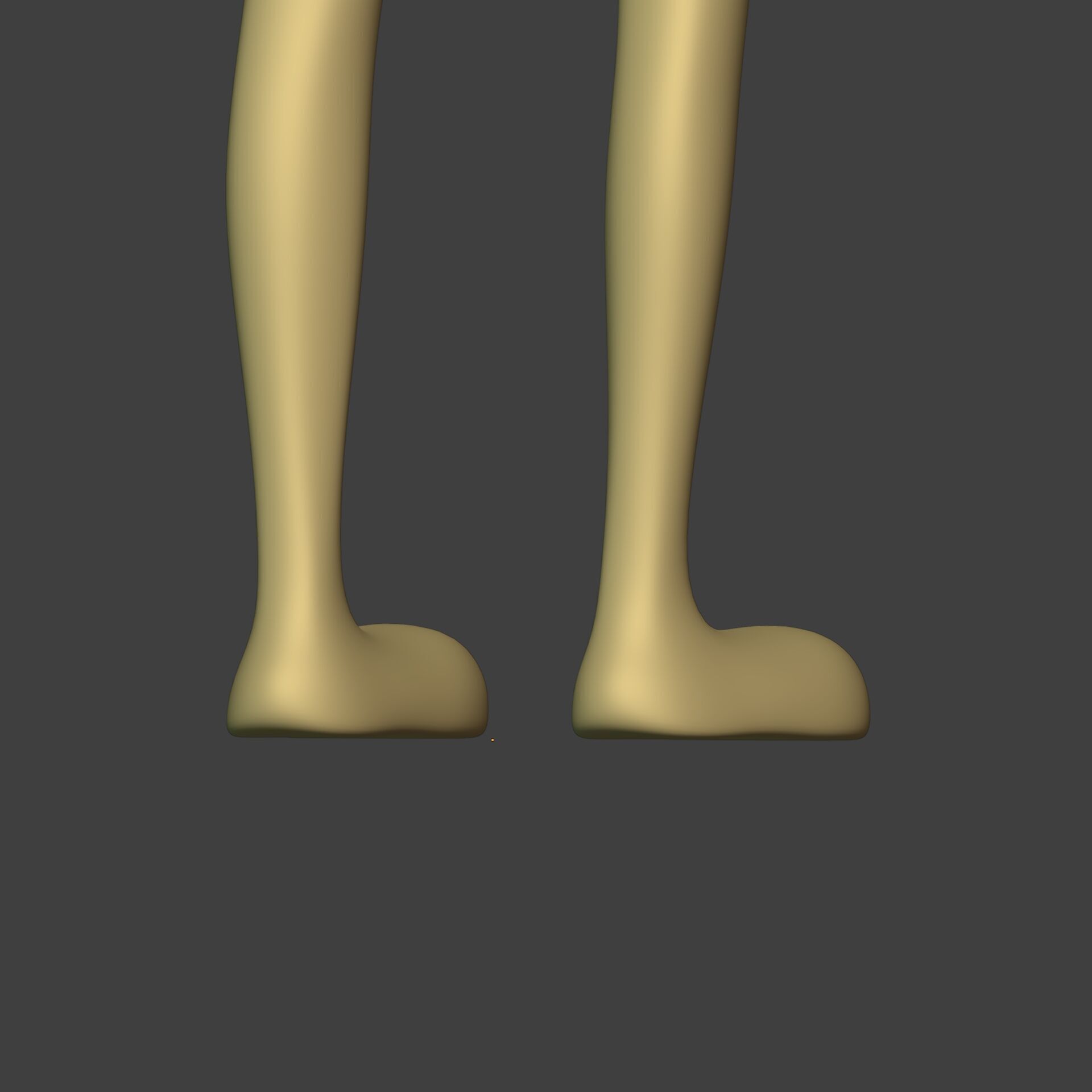 Cartoon Stickman - Man - 4 fingers - with FK and IK Rig Low-poly 3D model_24