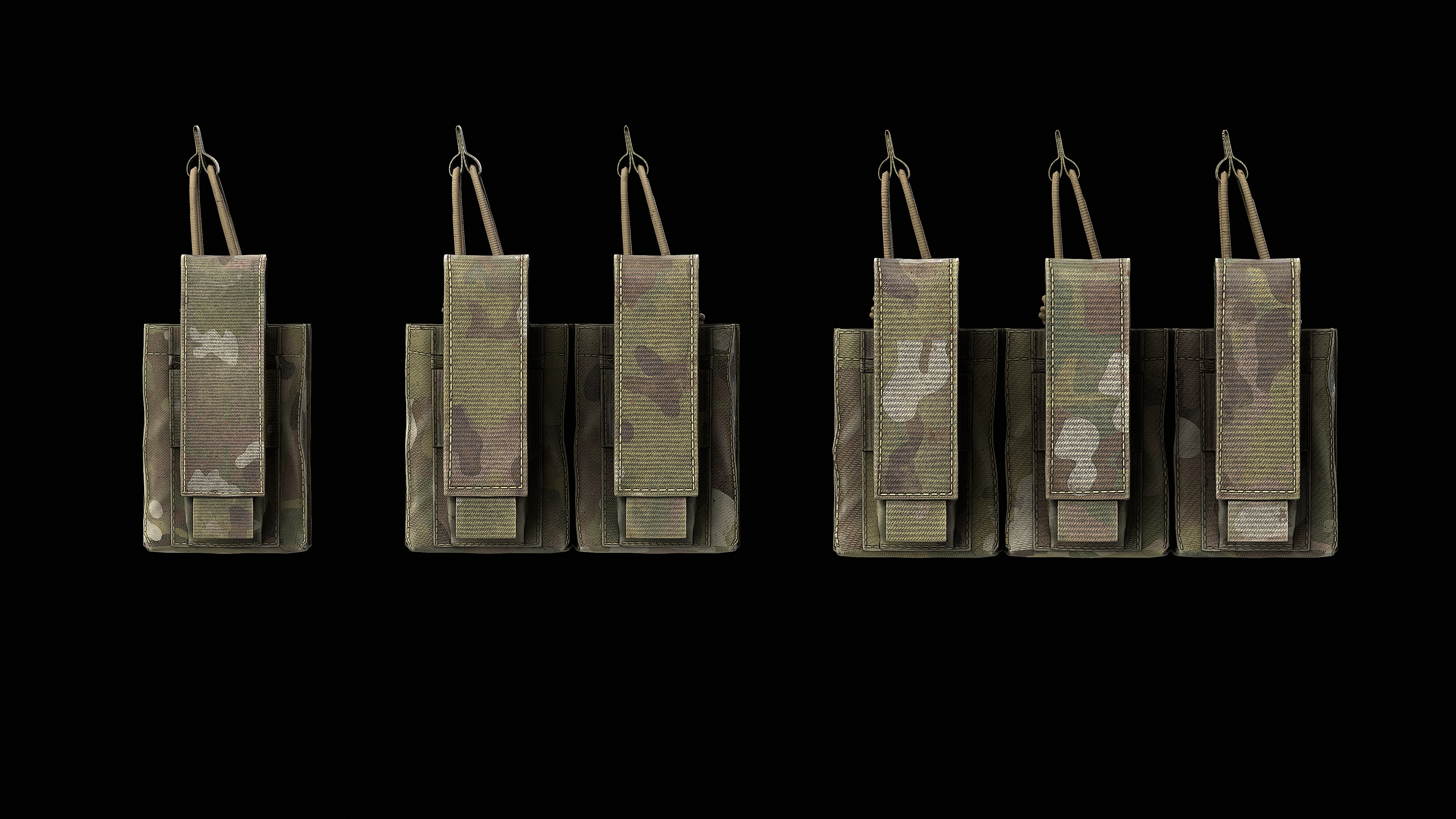 Condor M4 Kangaroo Mag Pouch Gen 2 3V Low-poly 3D model_4