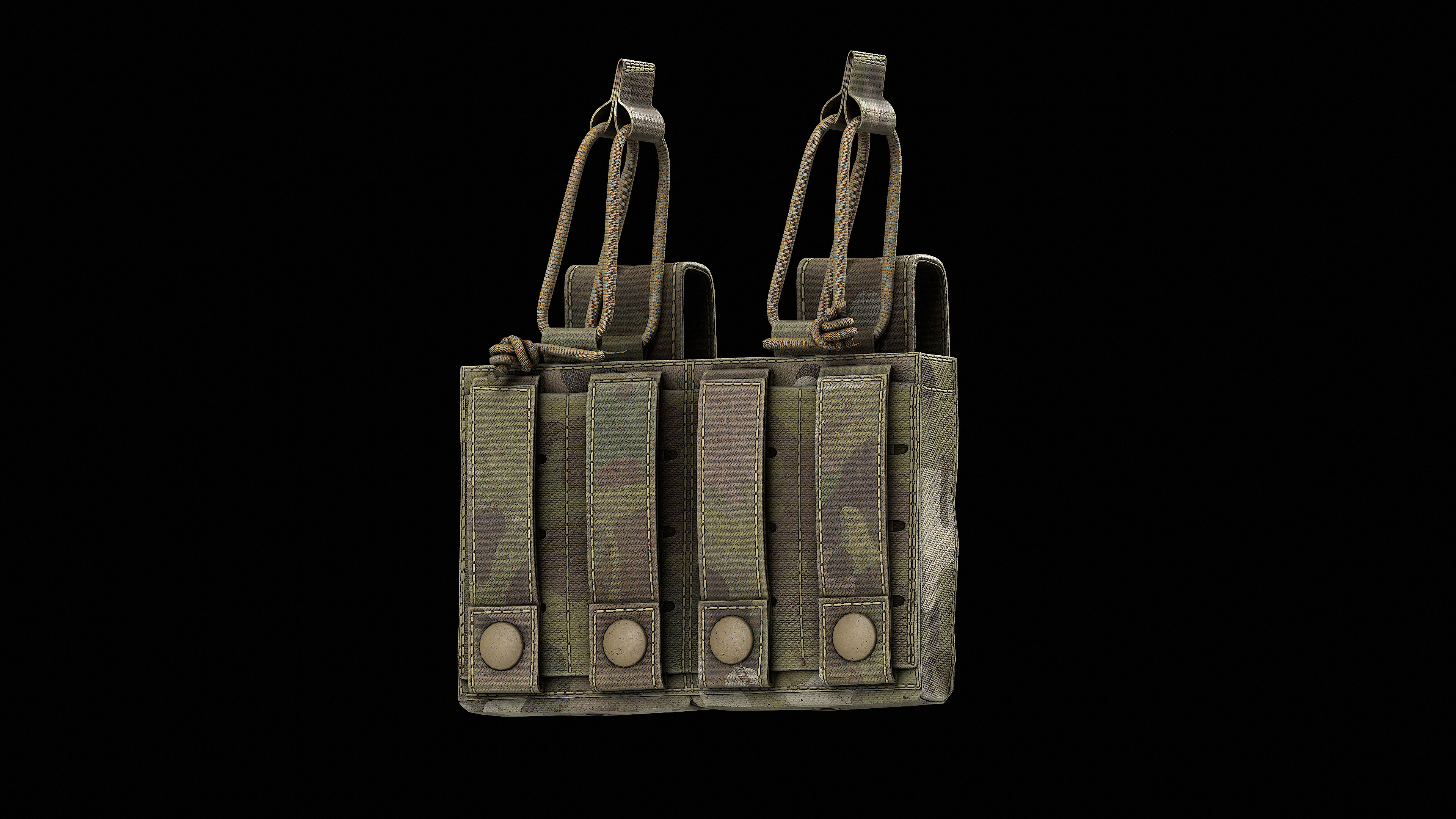 Condor M4 Kangaroo Mag Pouch Gen 2 3V Low-poly 3D model_12