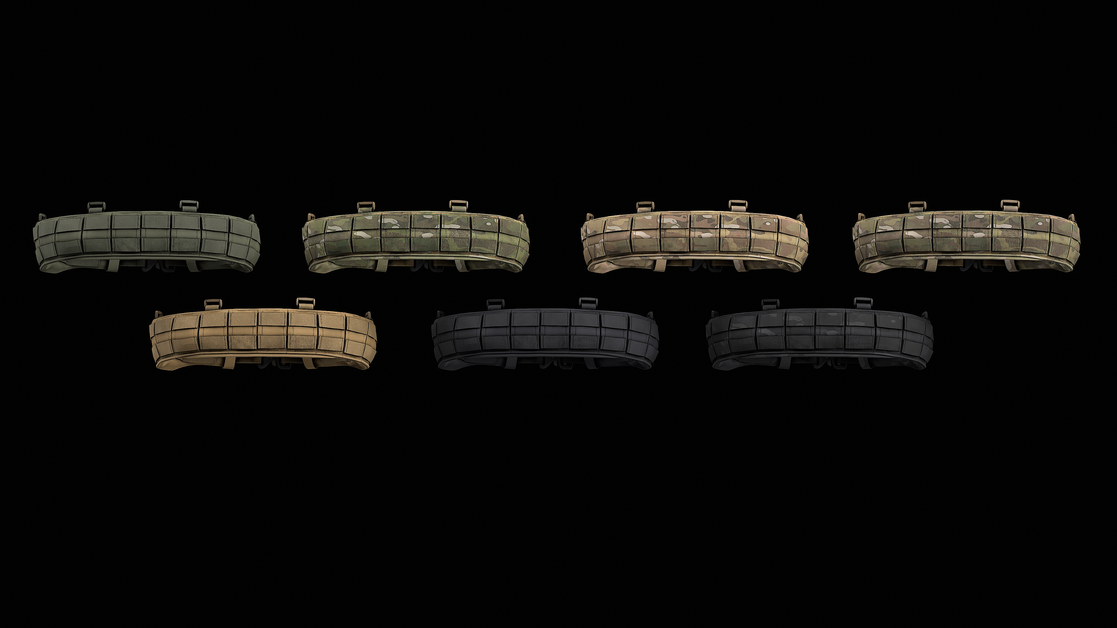 TYR Tactical Gunfighter MAB Belt Low-poly 3D model_31