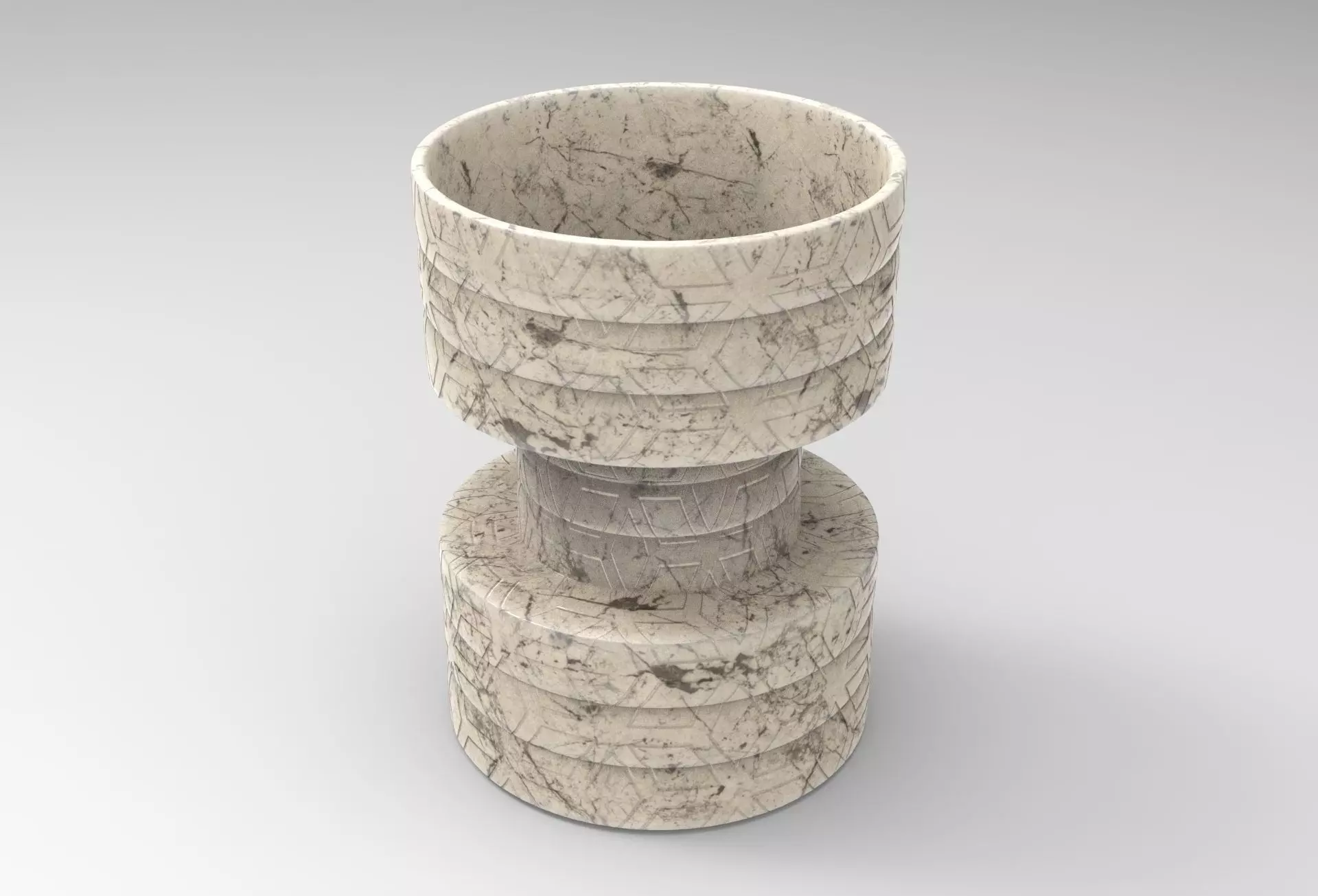 Bell Vase Low-poly 3D model