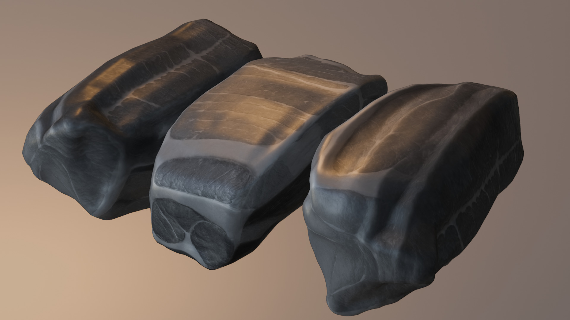 Beef Steak Low Poly Low-poly 3D model_42