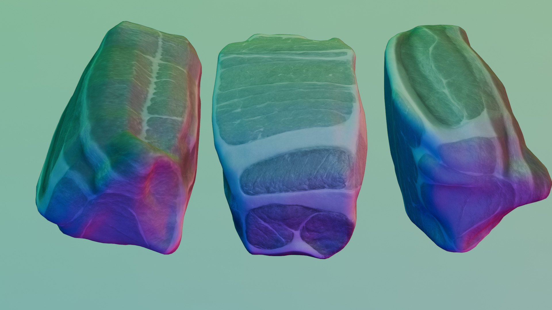 Beef Steak Low Poly Low-poly 3D model_26