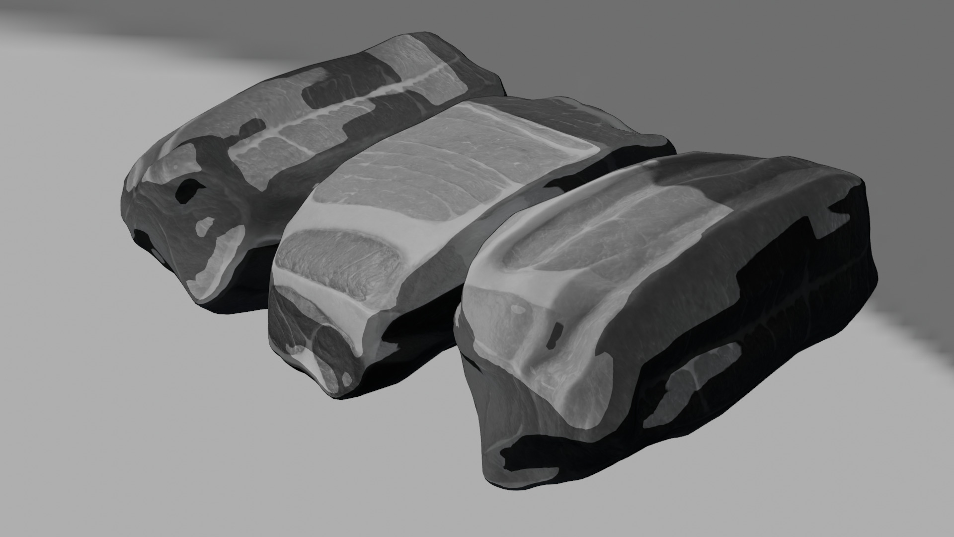 Beef Steak Low Poly Low-poly 3D model_56