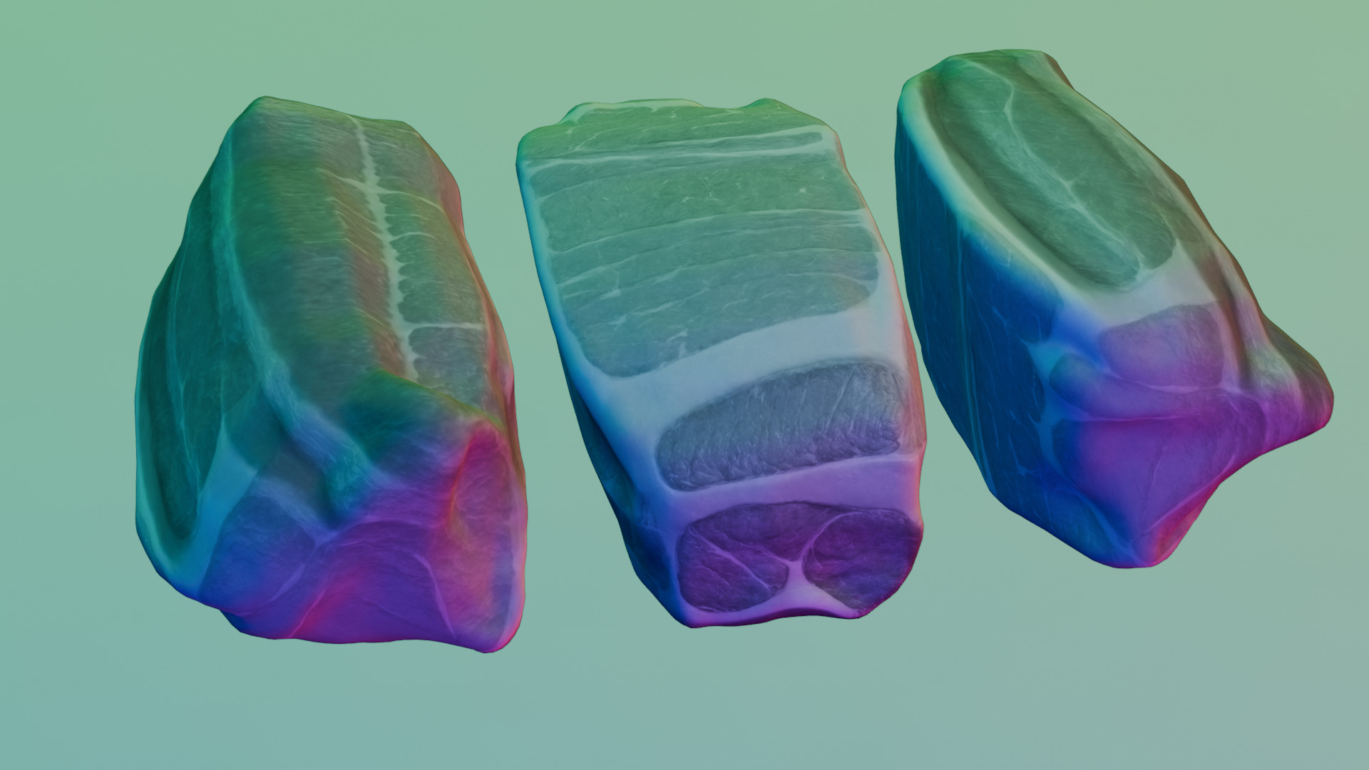 Beef Steak Low Poly Low-poly 3D model_18