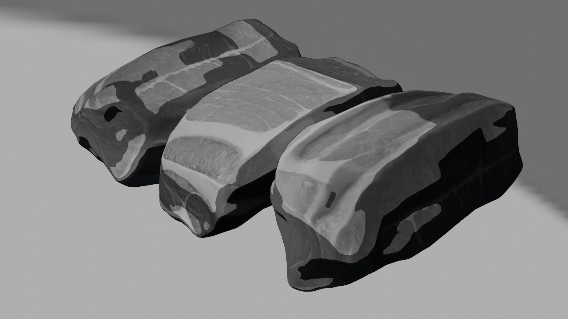 Beef Steak Low Poly Low-poly 3D model_54