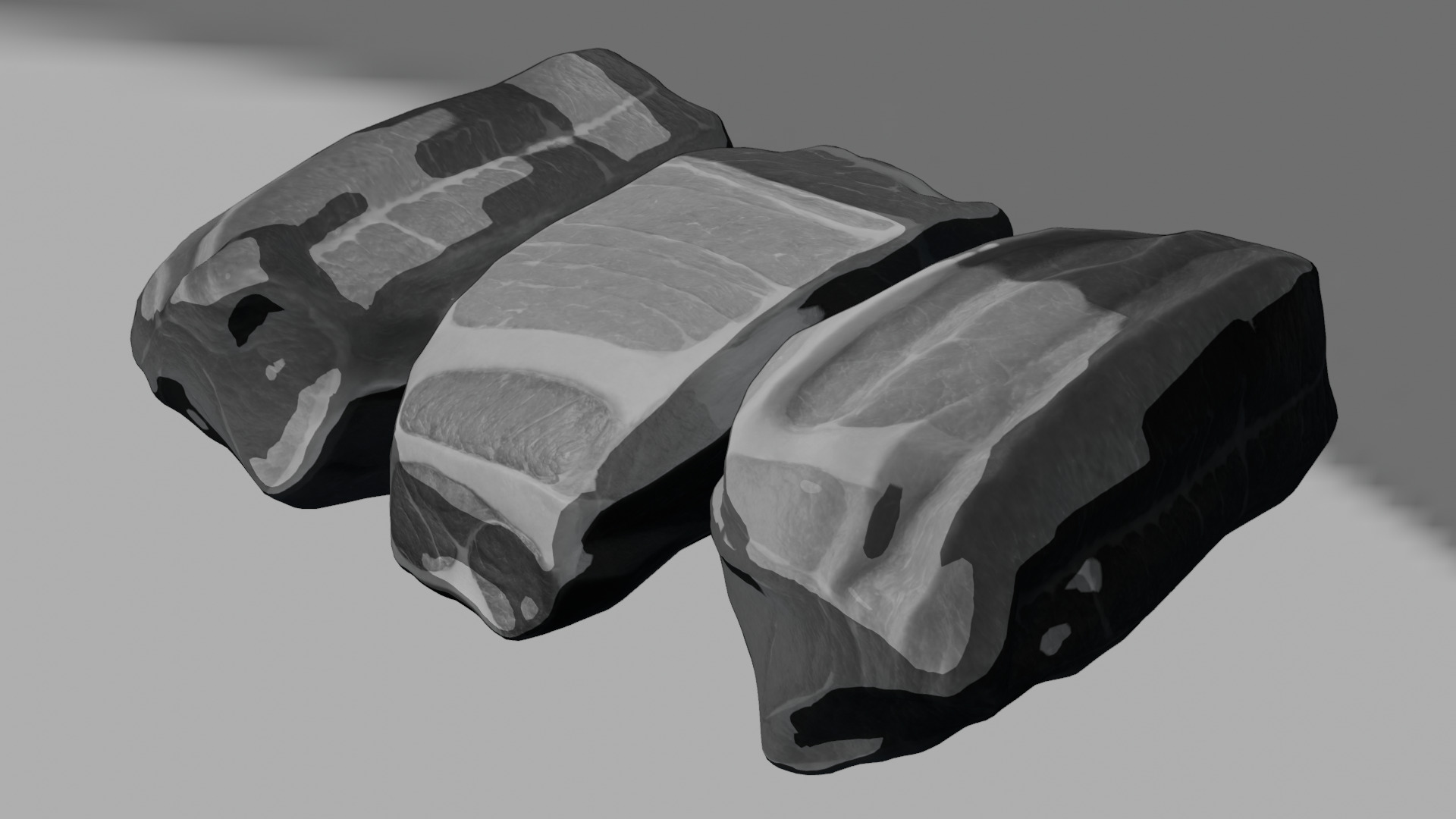 Beef Steak Low Poly Low-poly 3D model_48