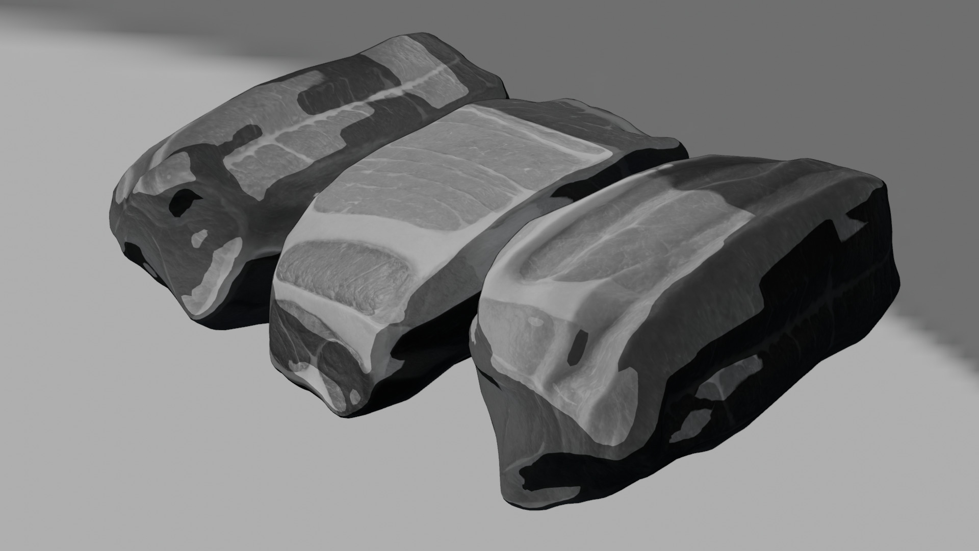 Beef Steak Low Poly Low-poly 3D model_52