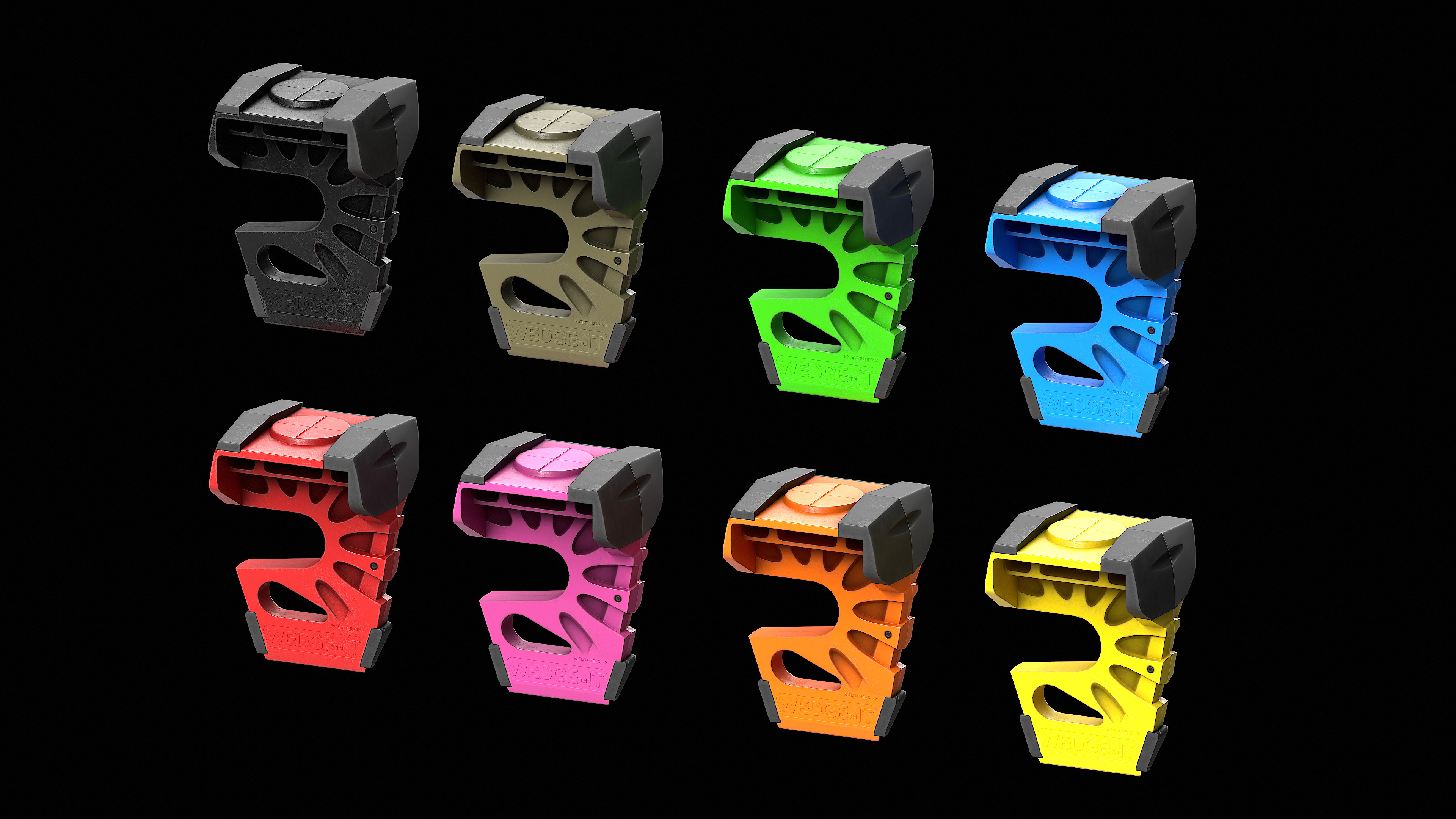 Door Stop on the Carabiner Low-poly 3D model_1