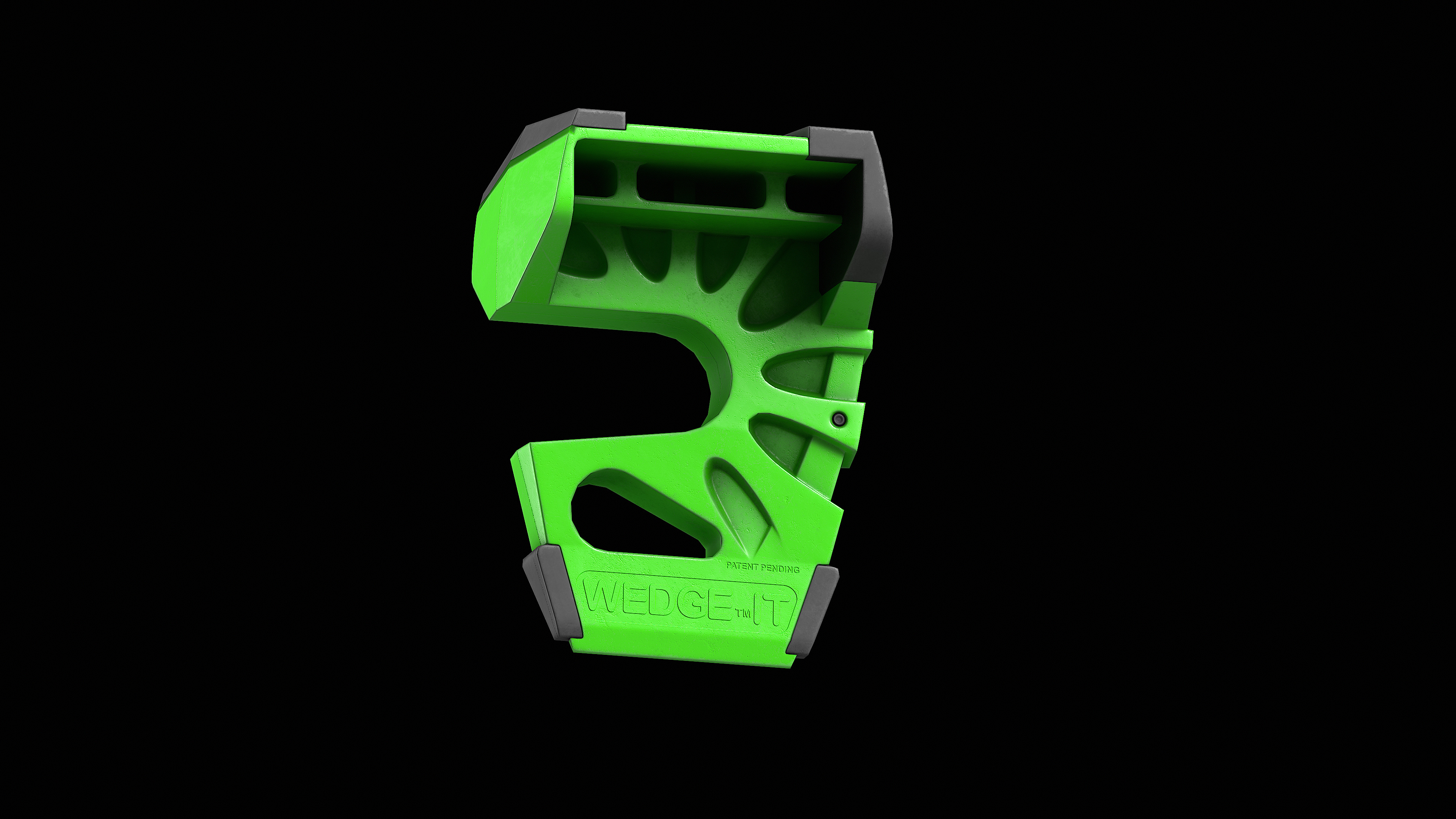 Door Stop on the Carabiner Low-poly 3D model_21