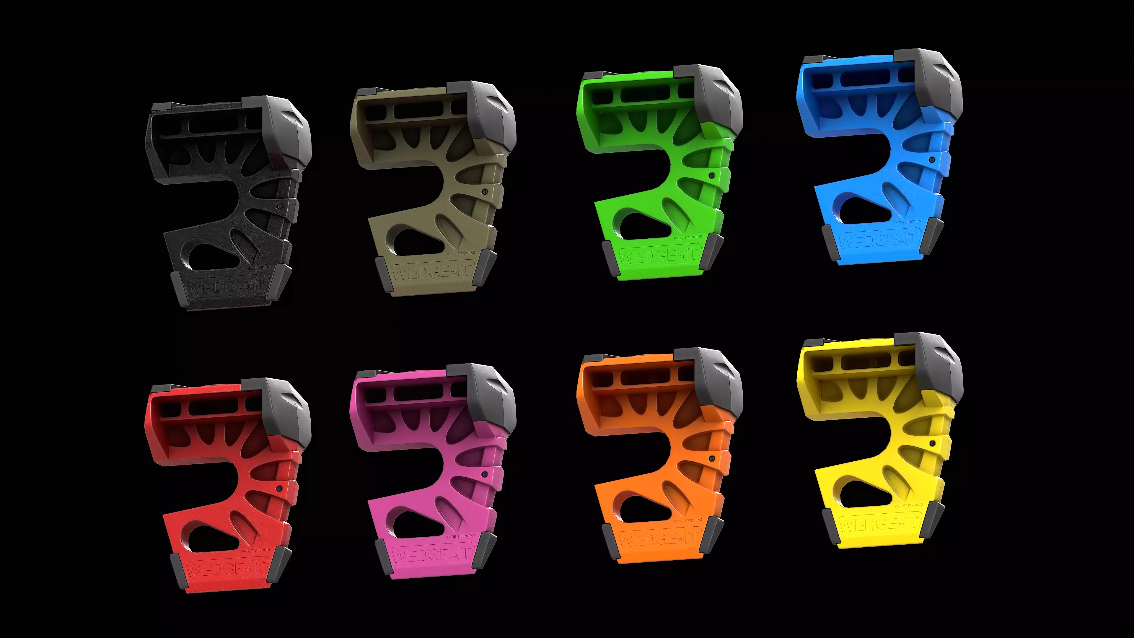 Door Stop on the Carabiner Low-poly 3D model_0