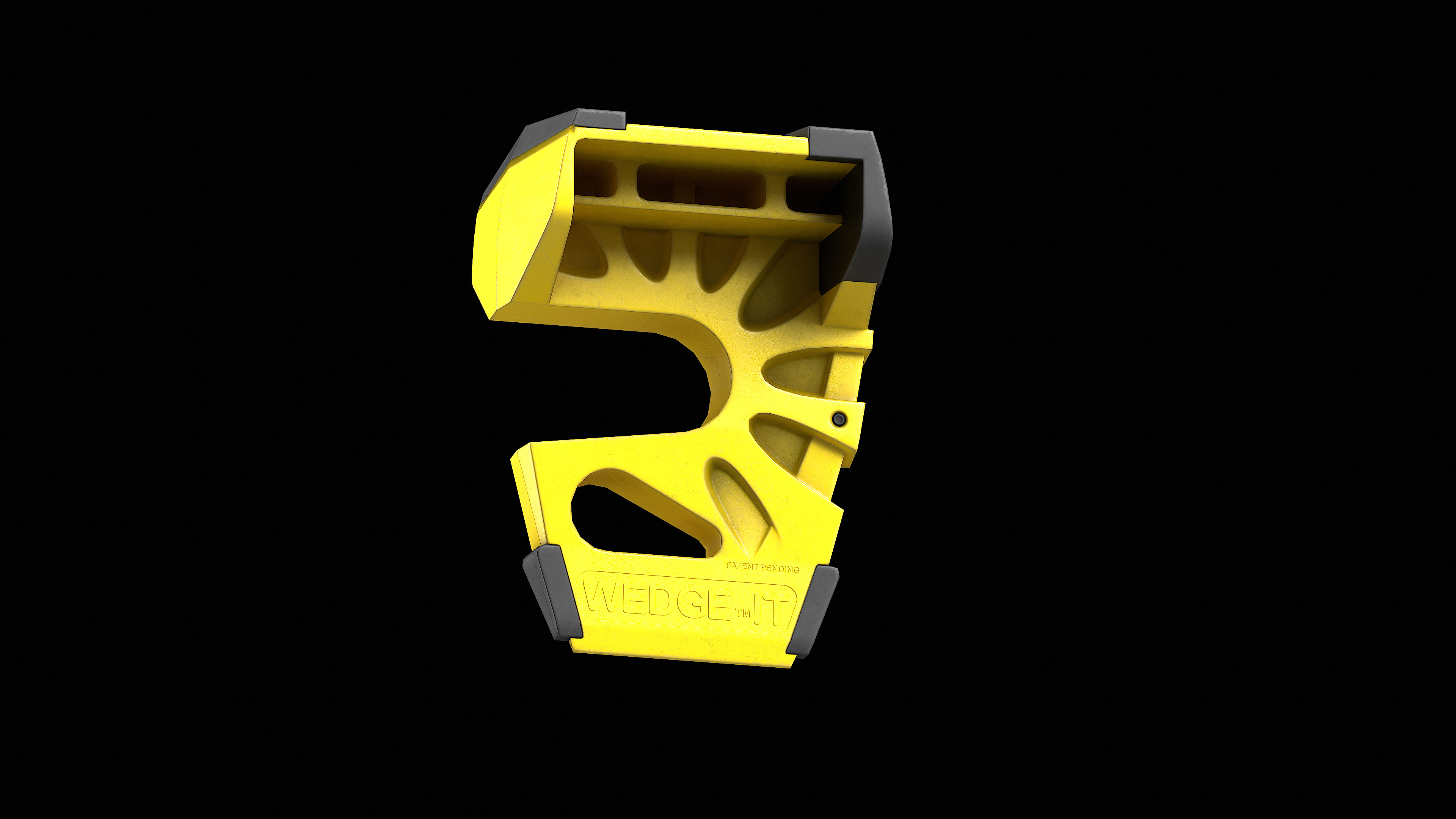 Door Stop on the Carabiner Low-poly 3D model_10