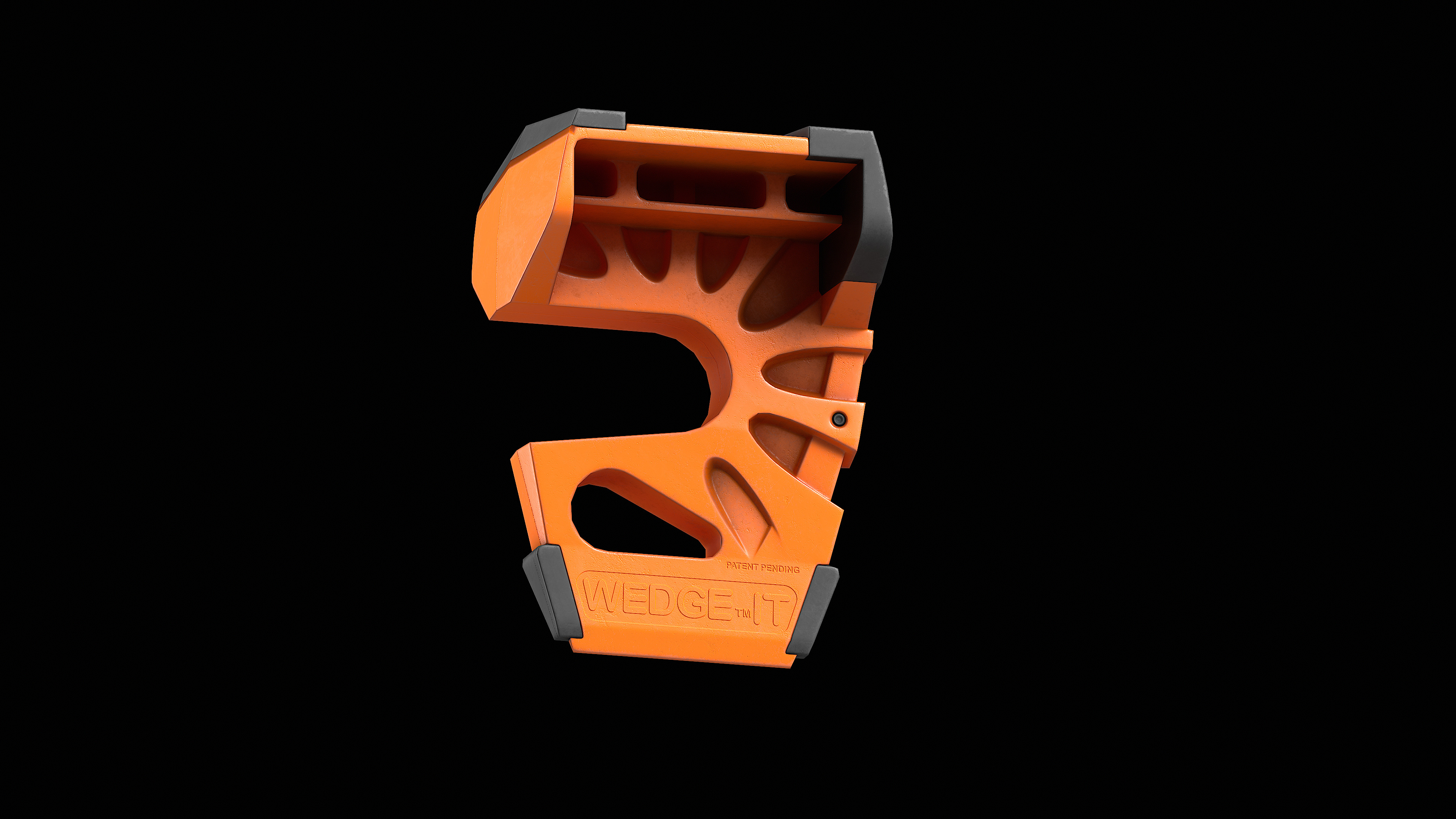 Door Stop on the Carabiner Low-poly 3D model_19