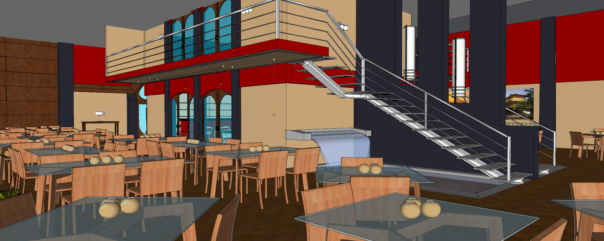 Conceptual Shopping Centre design 3D model_31