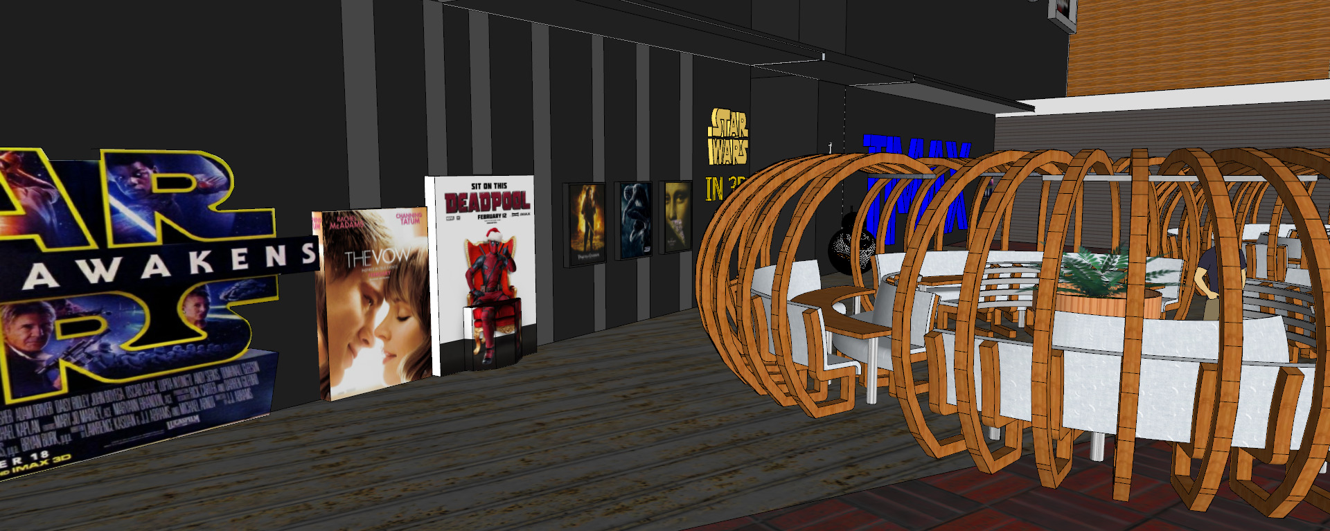 Conceptual Shopping Centre design 3D model_43