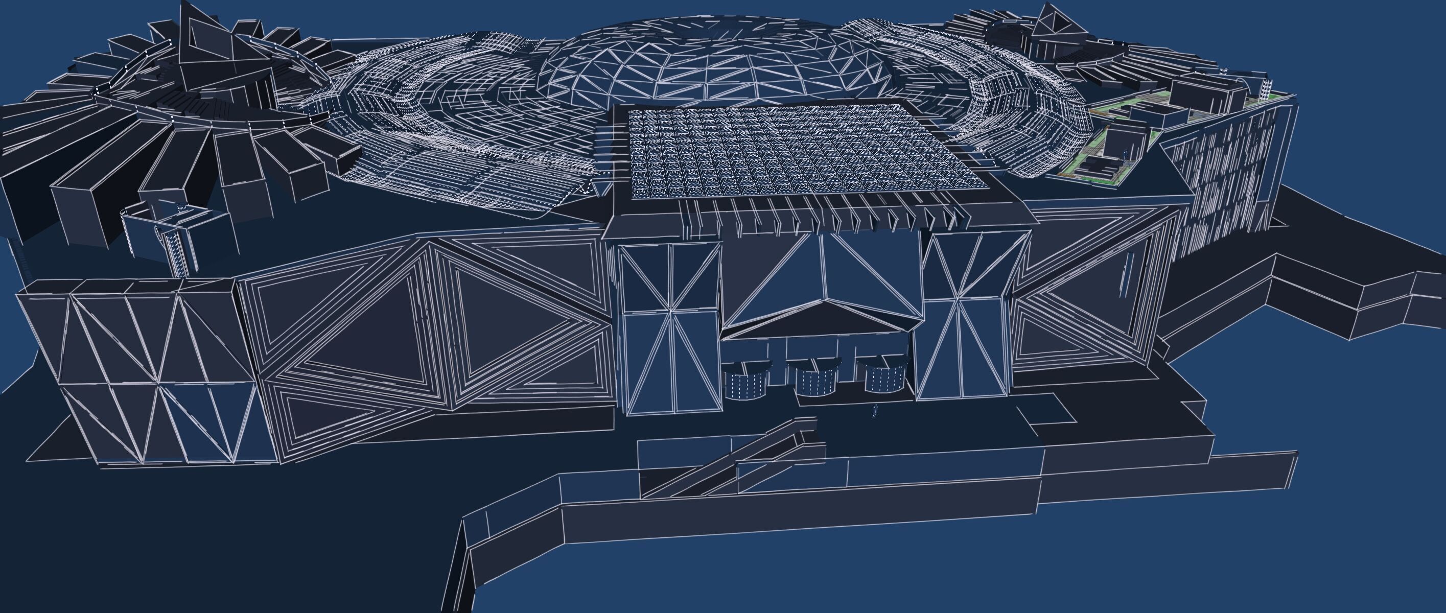 Conceptual Shopping Centre design 3D model_54