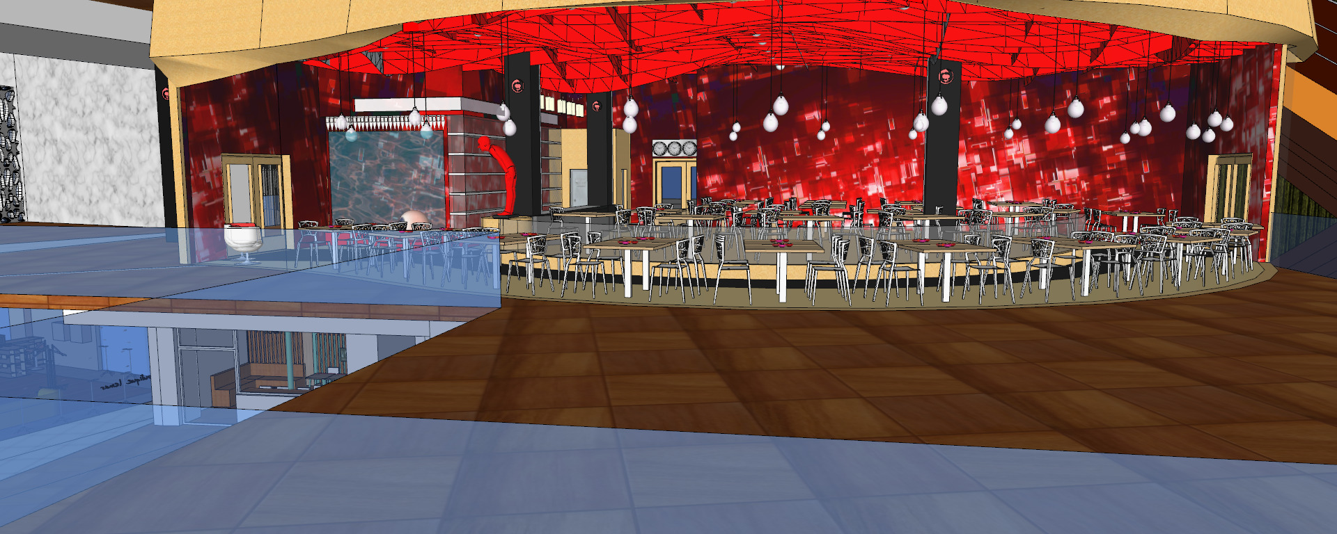 Conceptual Shopping Centre design 3D model_36