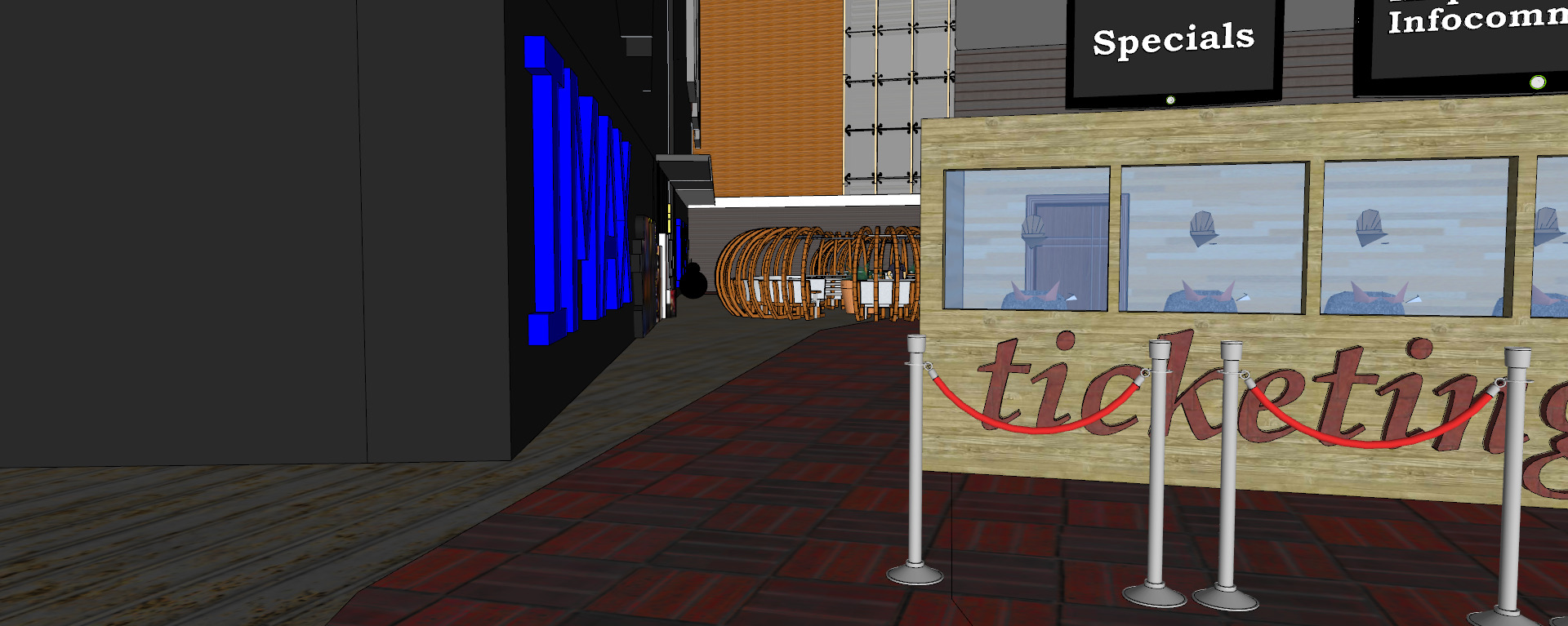 Conceptual Shopping Centre design 3D model_42