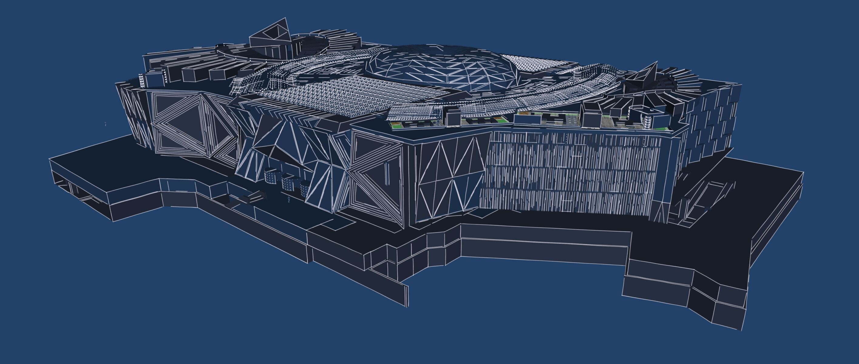 Conceptual Shopping Centre design 3D model_52