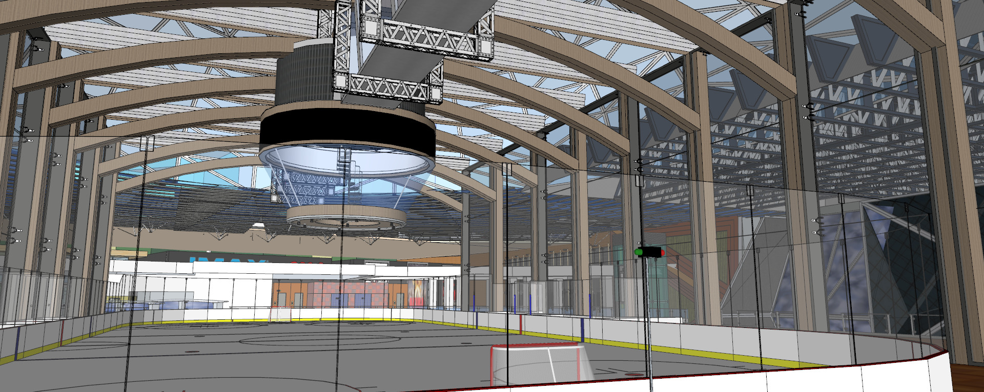 Conceptual Shopping Centre design 3D model_38