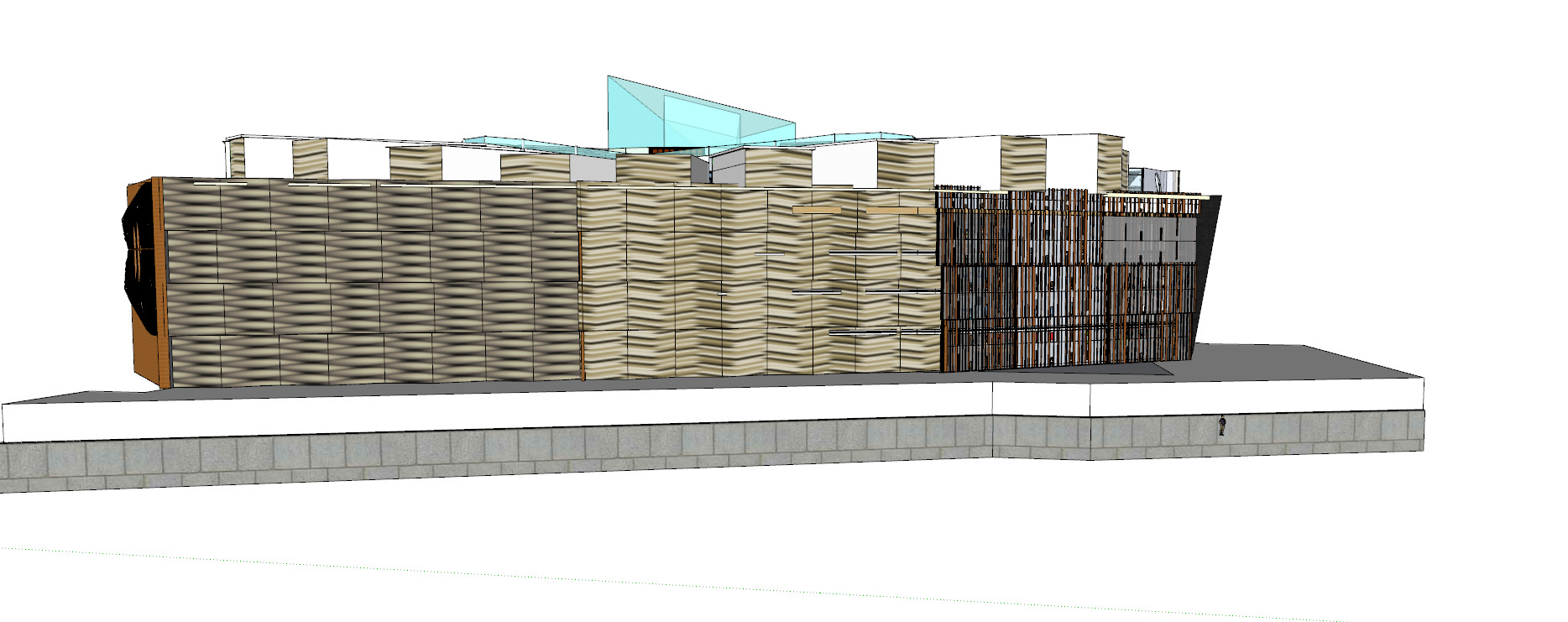 Conceptual Shopping Centre design 3D model_2