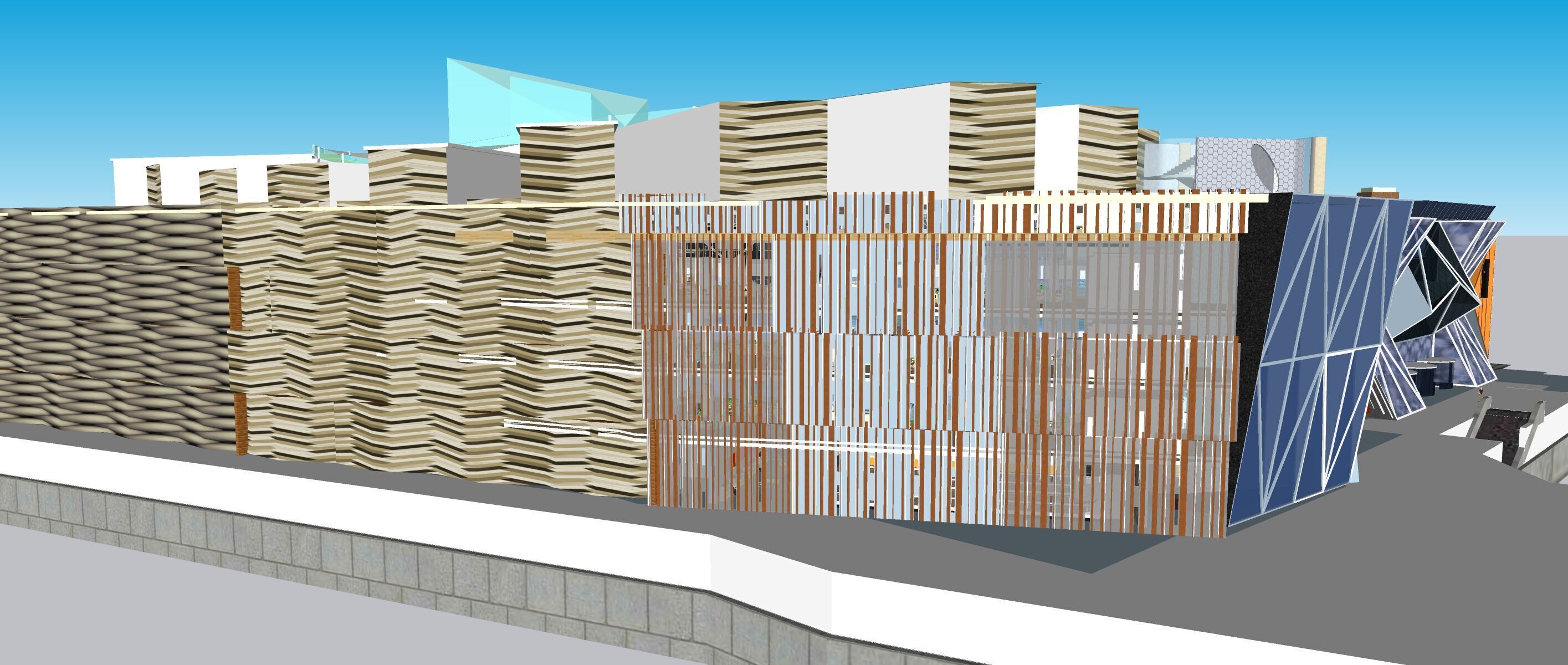 Conceptual Shopping Centre design 3D model_19