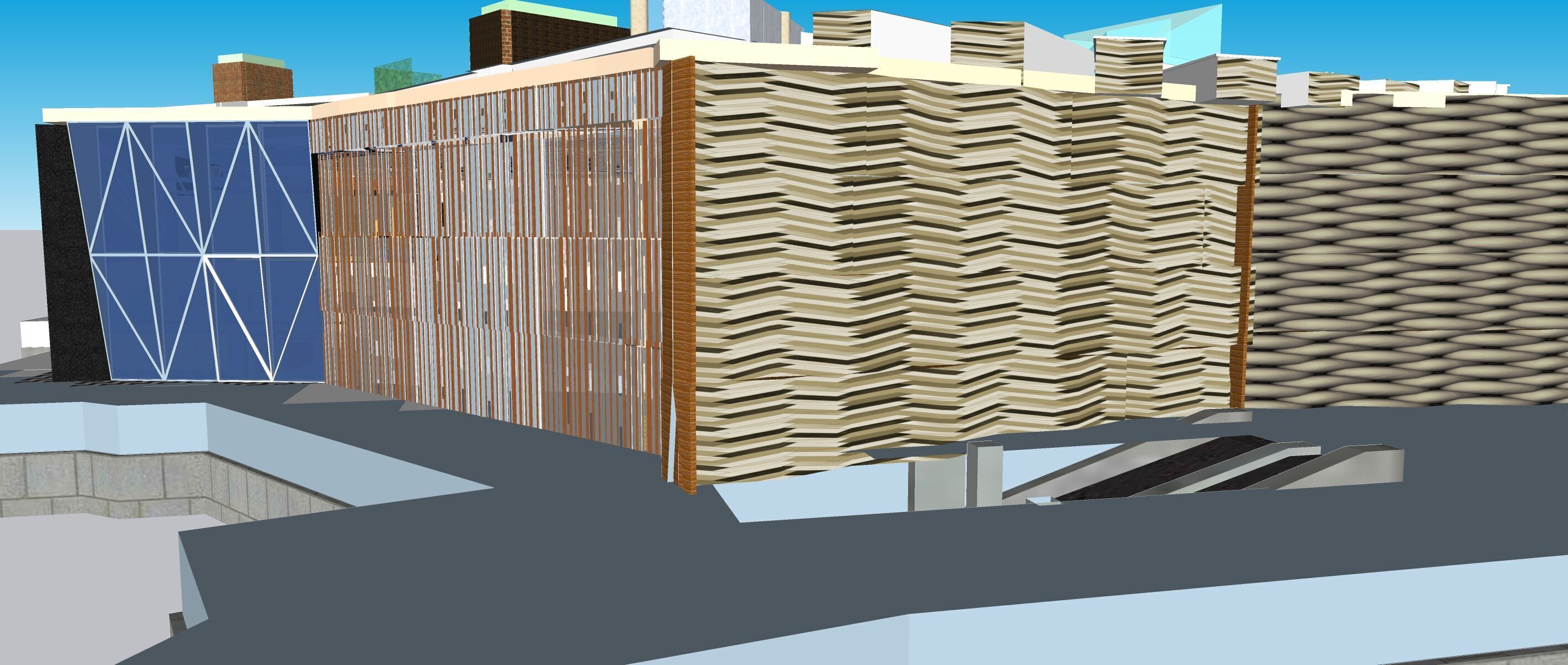 Conceptual Shopping Centre design 3D model_10