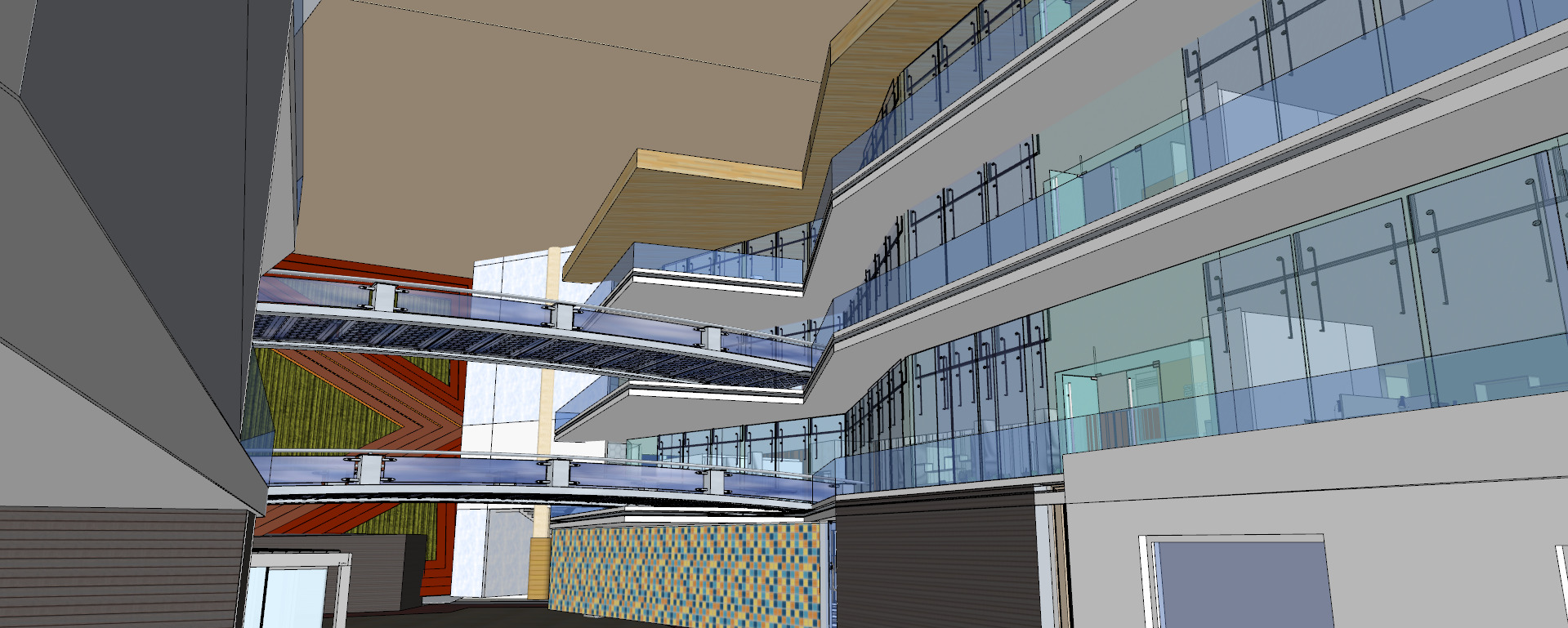 Conceptual Shopping Centre design 3D model_44