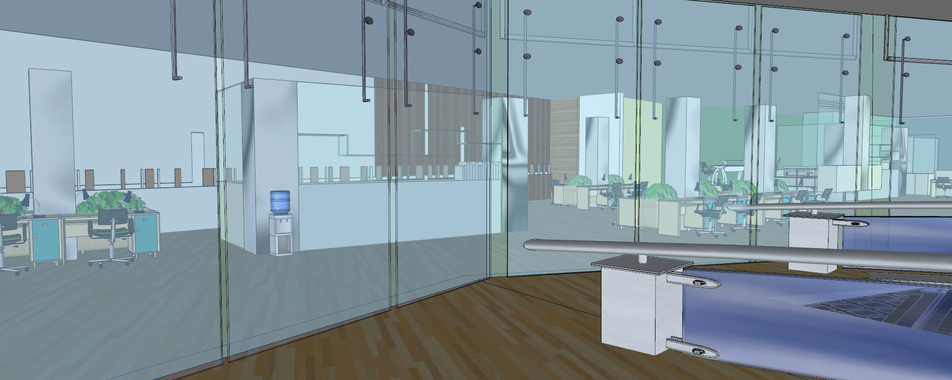 Conceptual Shopping Centre design 3D model_40