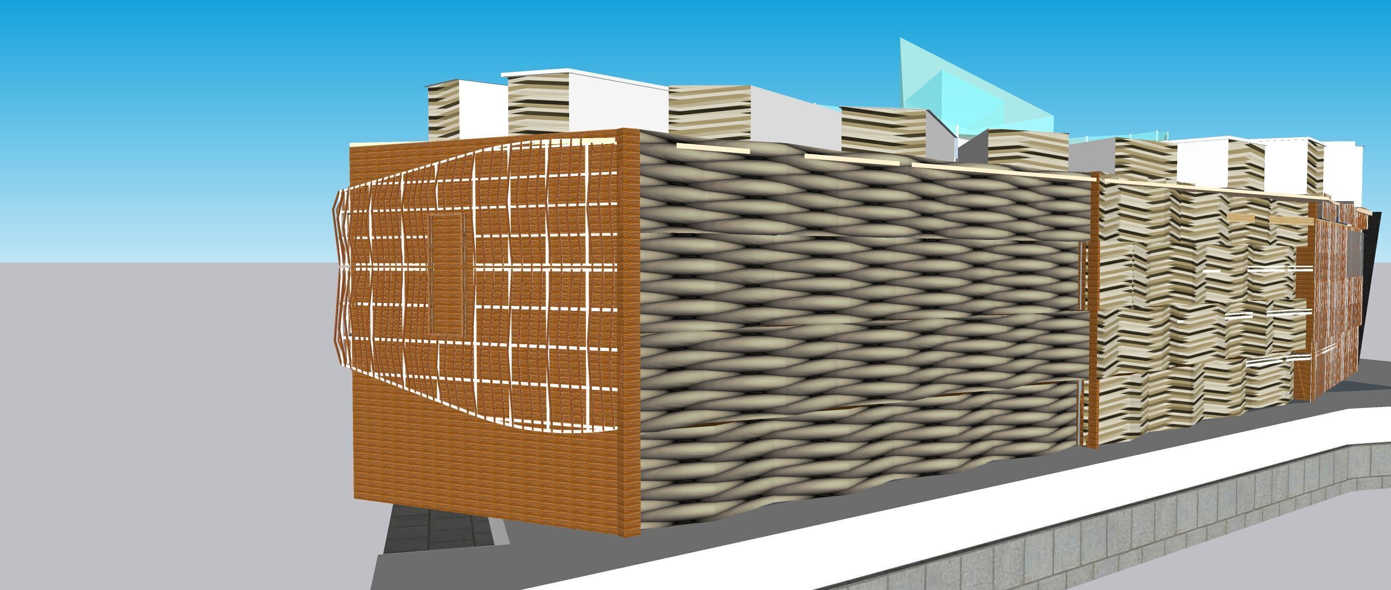 Conceptual Shopping Centre design 3D model_17