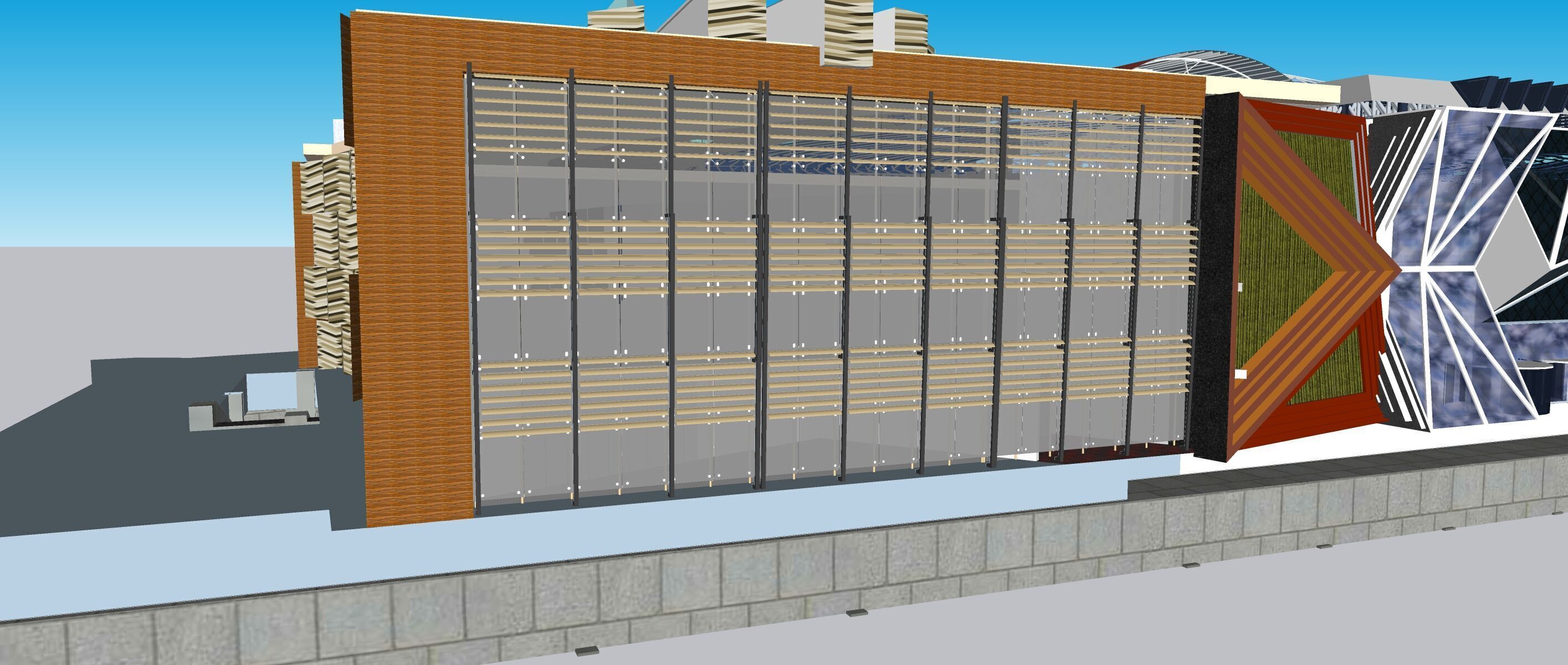 Conceptual Shopping Centre design 3D model_13