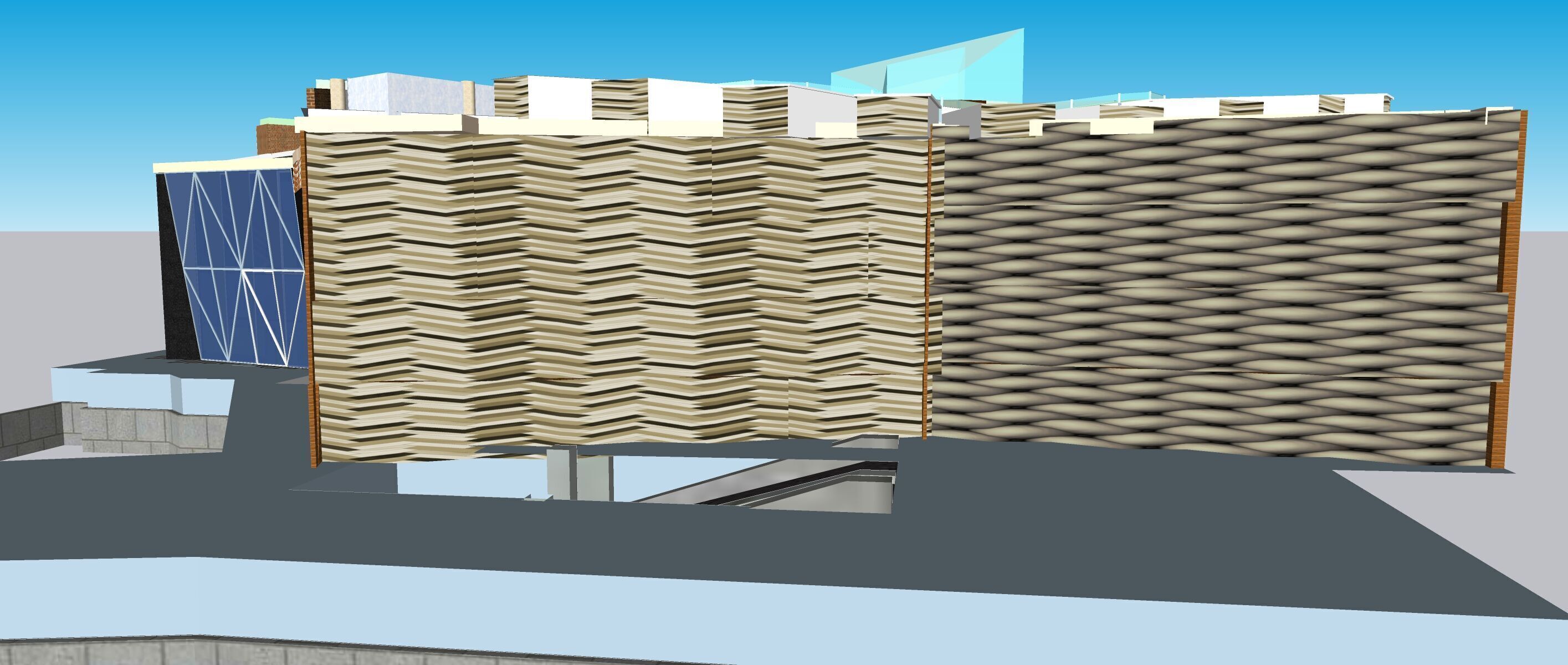 Conceptual Shopping Centre design 3D model_11