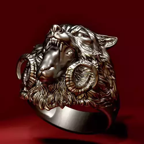 Sheep in Wolfs Clothing Ring CAD