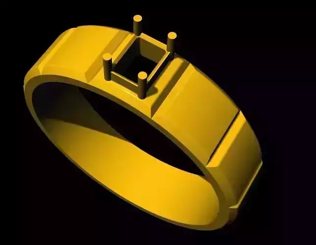 Solitaire Ring 3dm file