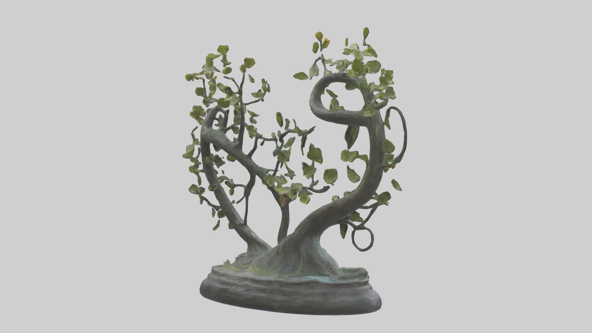Flow of Nature statue model 3D model_2