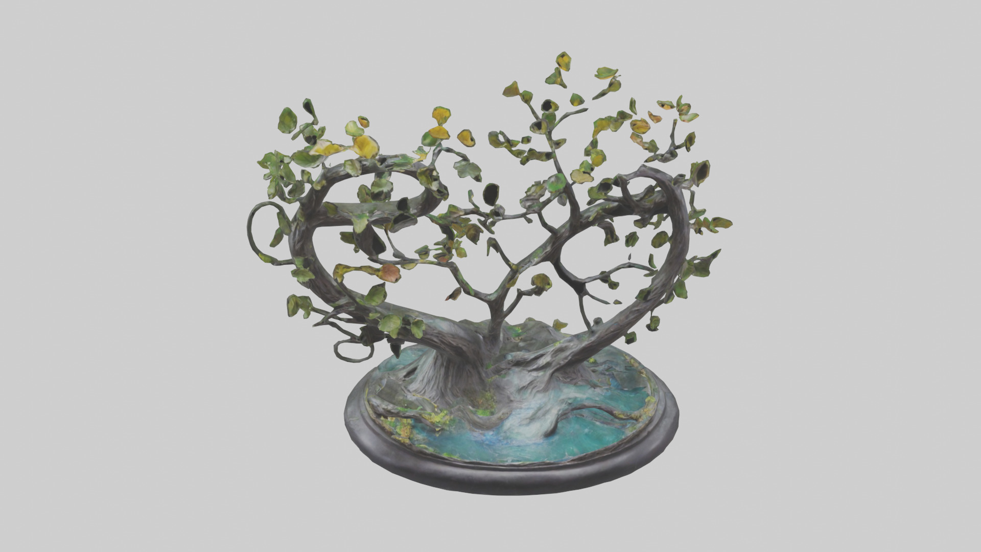 Flow of Nature statue model 3D model_16