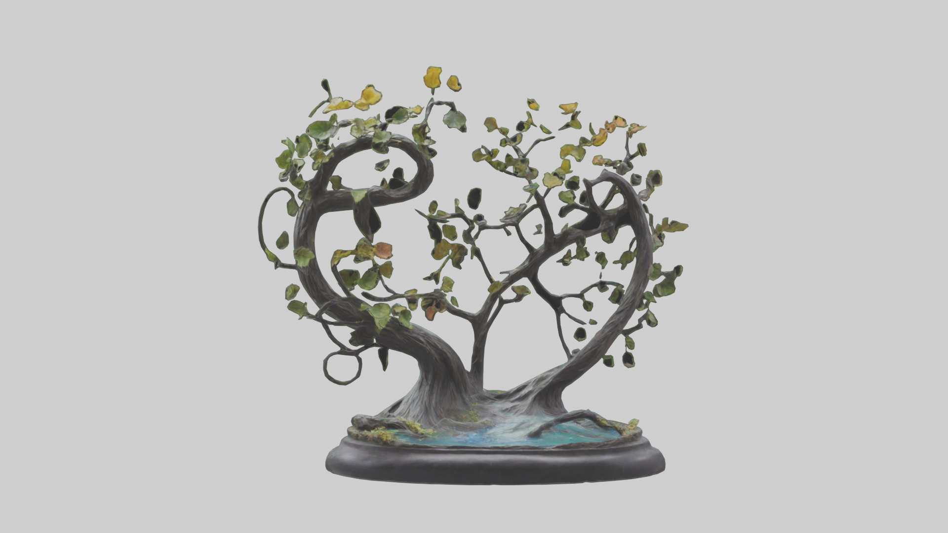 Flow of Nature statue model 3D model_9