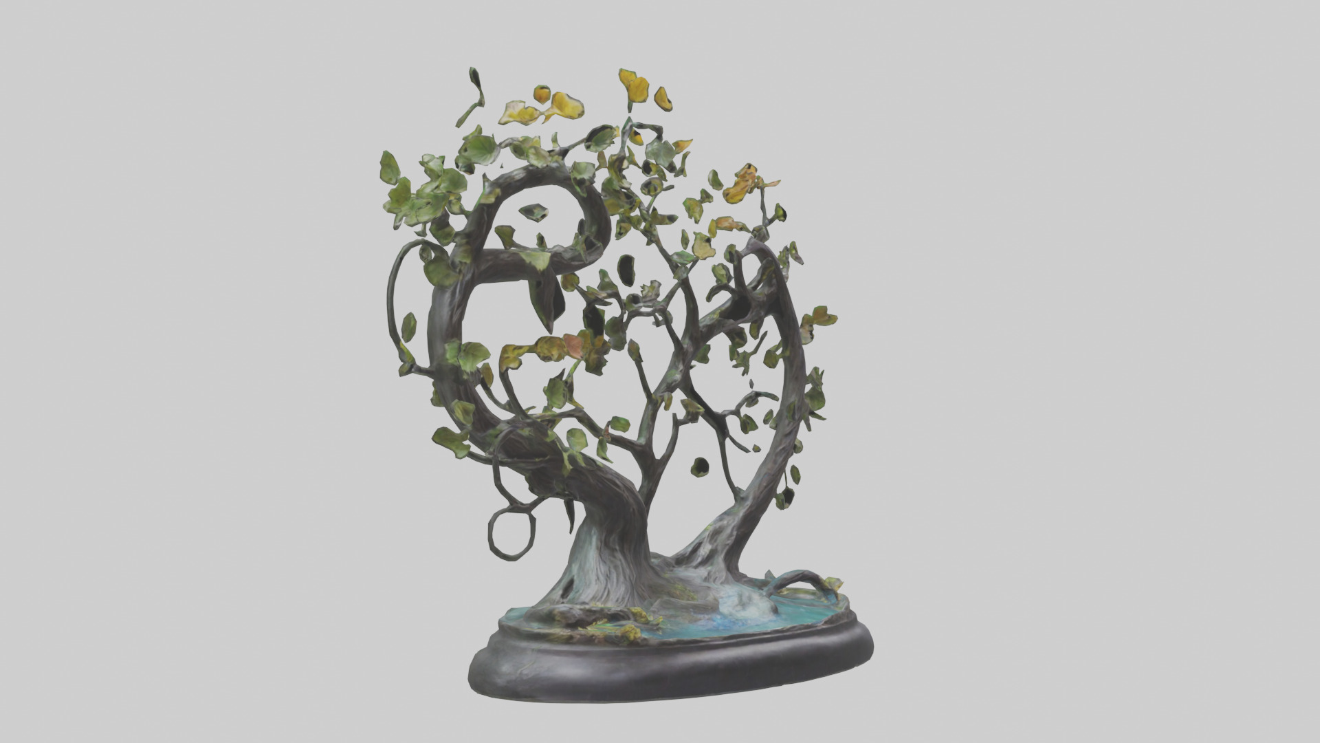 Flow of Nature statue model 3D model_11