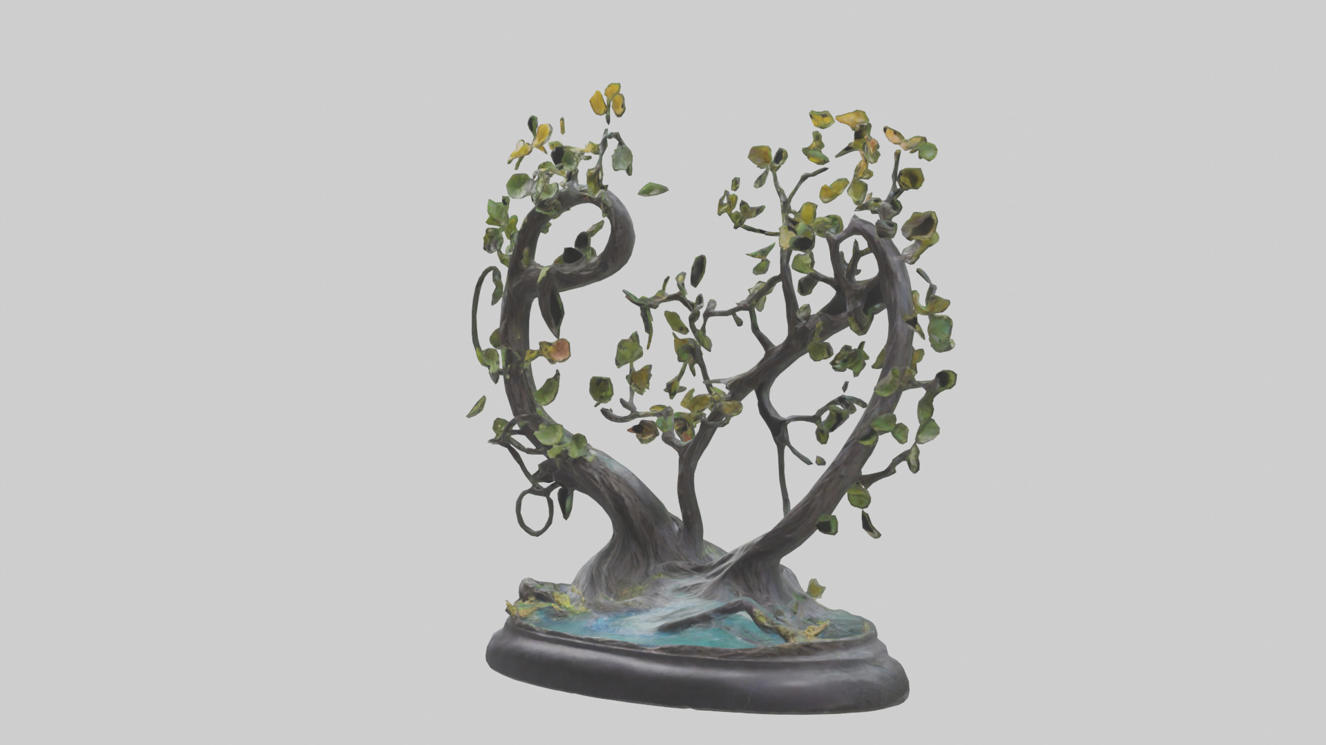 Flow of Nature statue model 3D model_10