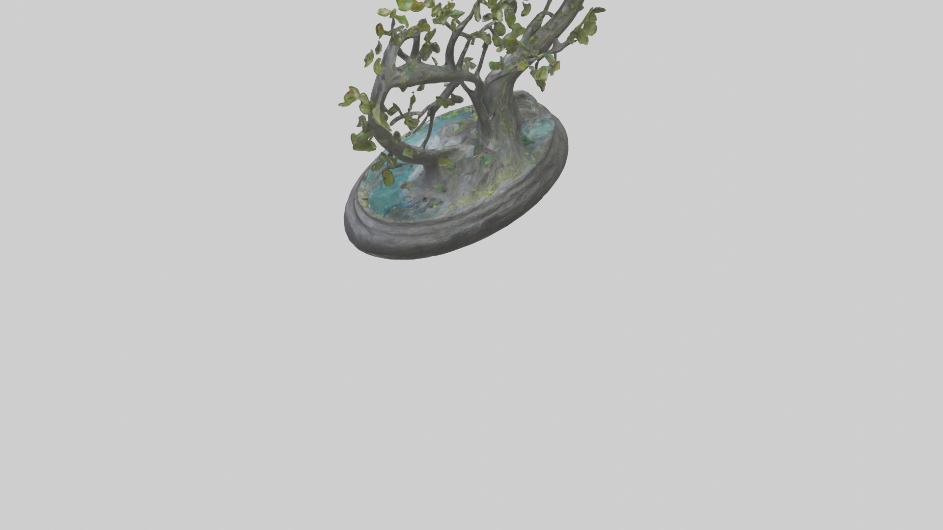 Flow of Nature statue model 3D model_3